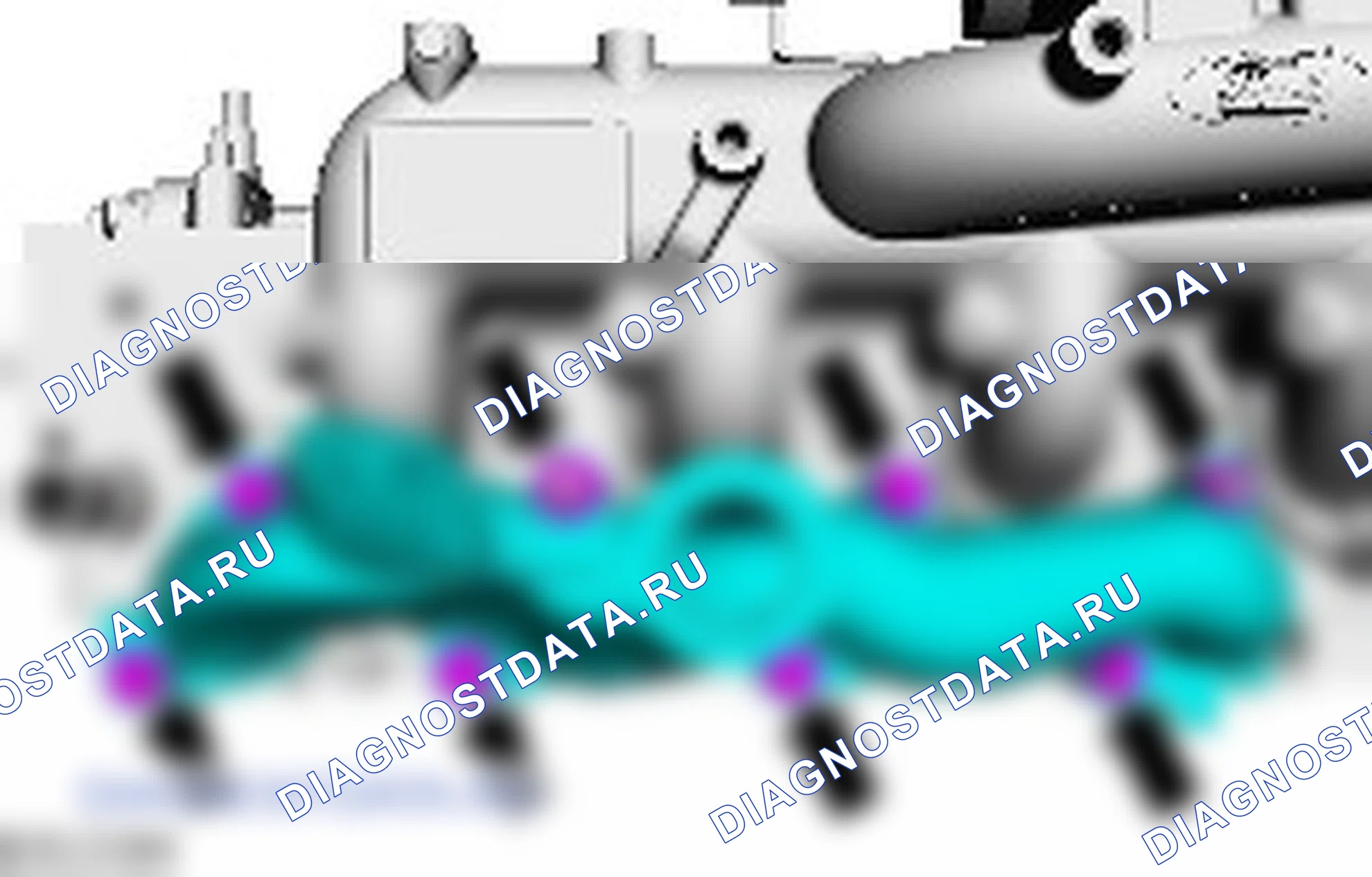 Разборка узла головки цилиндров. Ford Transit Connect I
