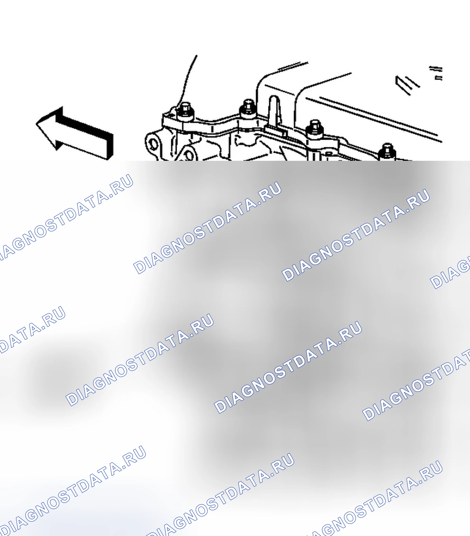 Рис. 4: Демонтаж фитинга выходного шланга нагревателя. Chevrolet TrailBlazer I рестайлинг
