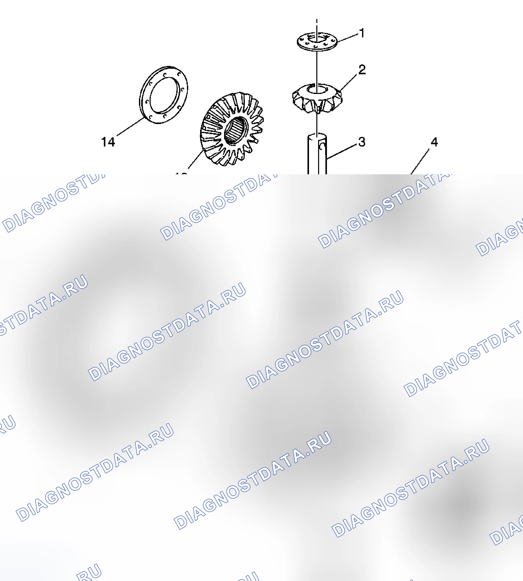 Рис. 2: Виды в разобранном виде. Kia Ceed JD