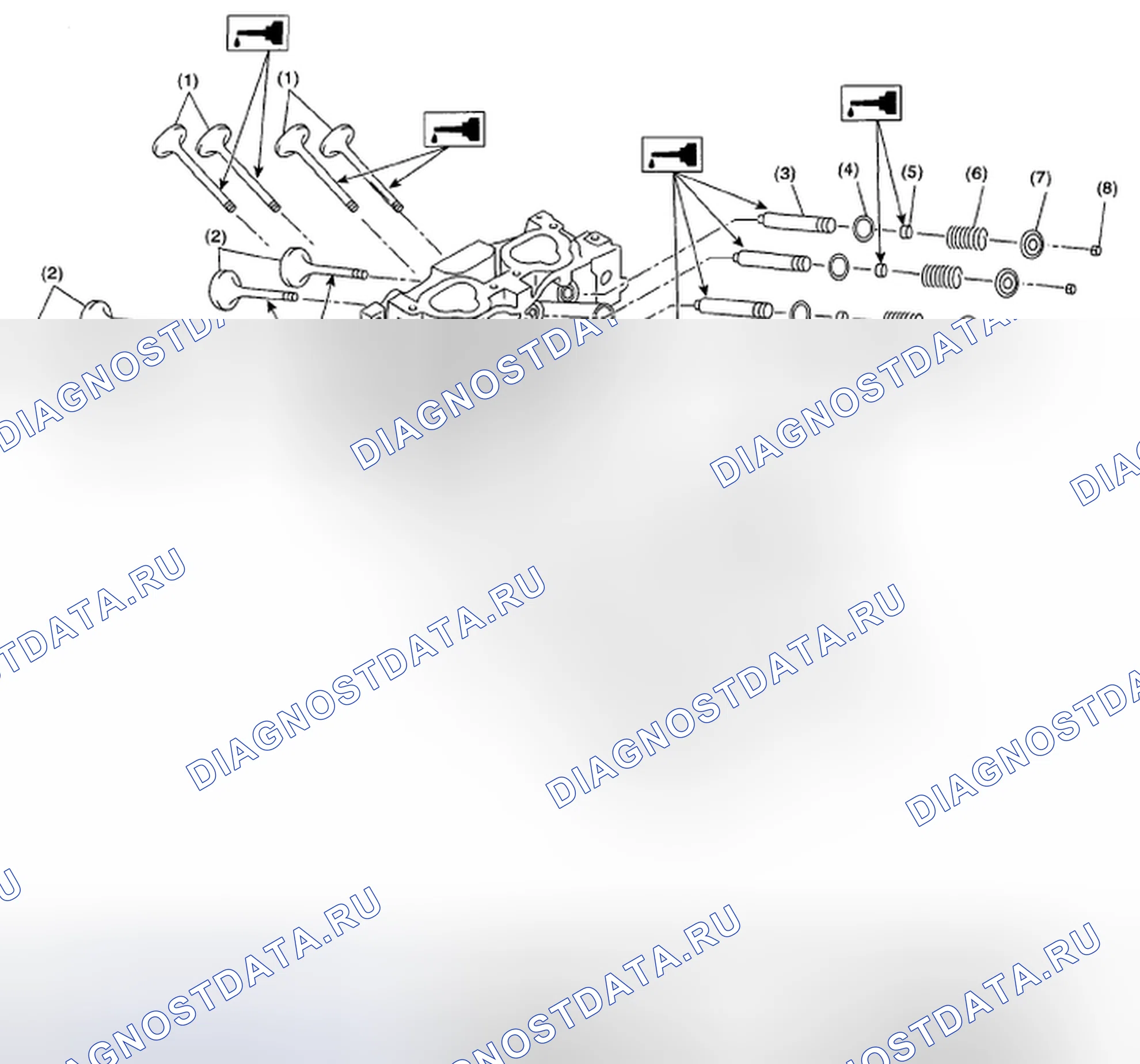 Рис. 49: ГОЛОВКА ЦИЛИНДРА И КЛАПАН В СБОРЕ. Subaru Outback BP рестайлинг