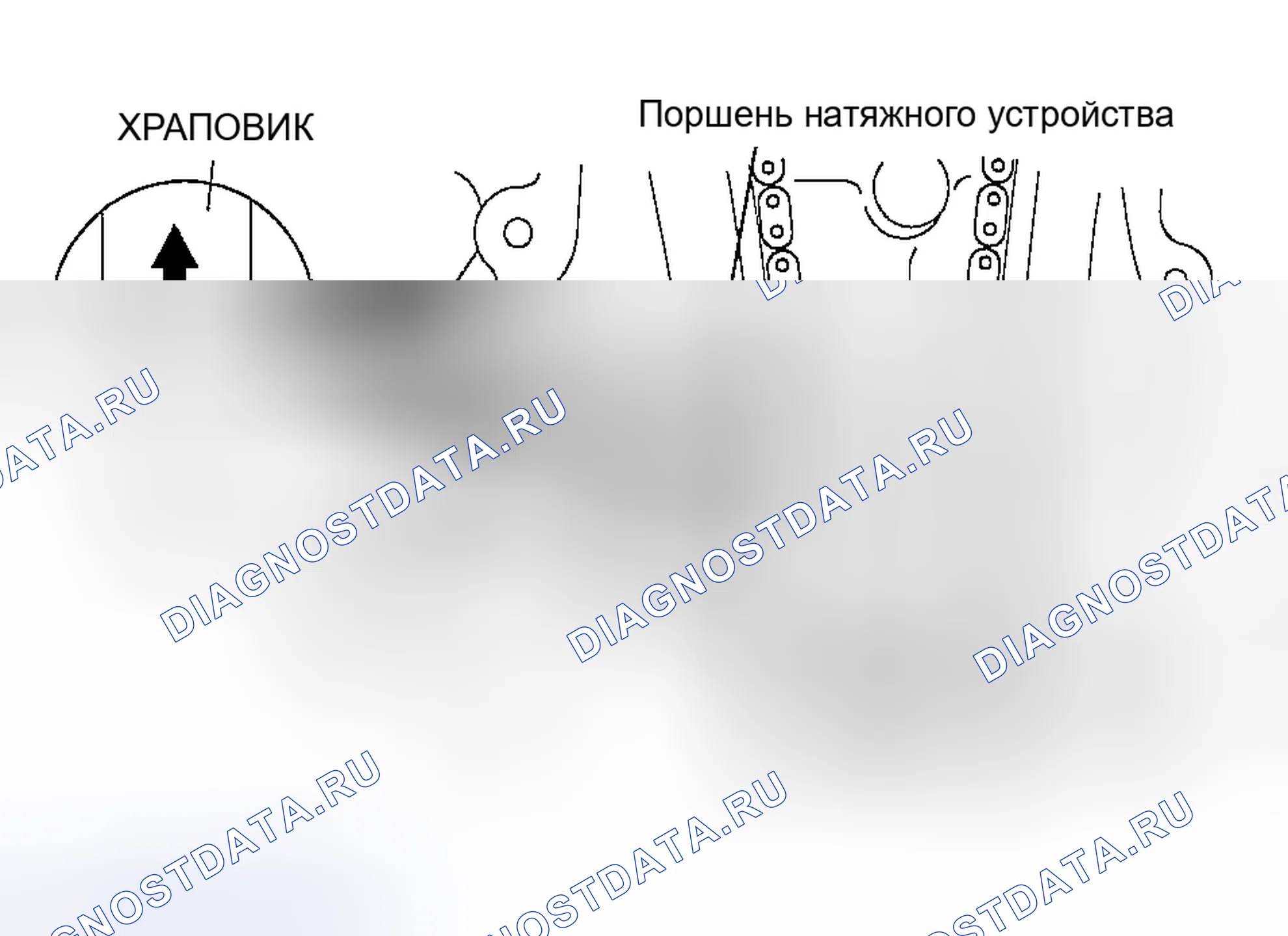 Рис. 127: ПРИМЕЧАНИЕ ПО РАЗБОРКЕ НАТЯЖНОГО УСТРОЙСТВА ЦЕПИ. Honda CR-V IV рестайлинг
