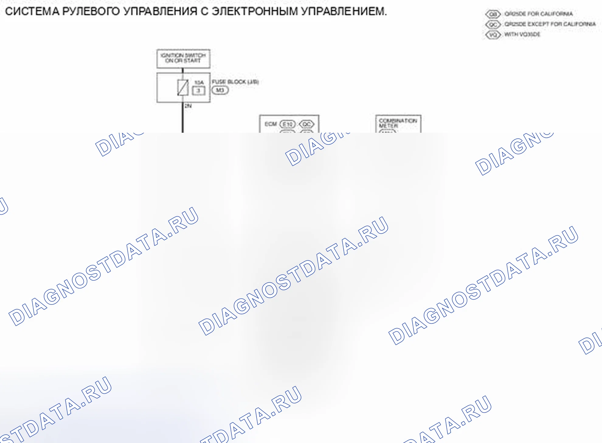 Рис. 22: электросхема. Nissan Altima L32 рестайлинг