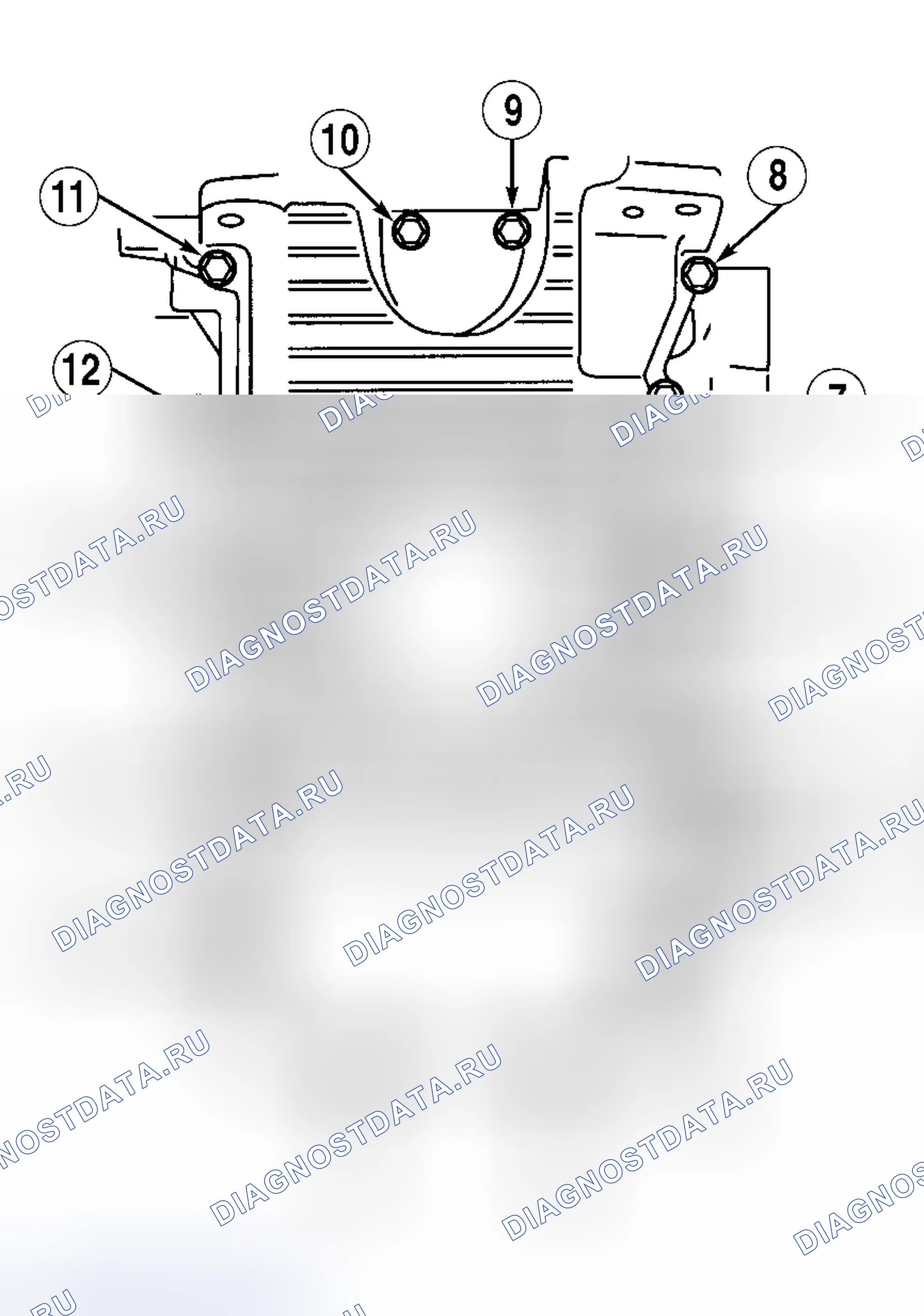 Рис. 15: Демонтаж. Hyundai Marcia I