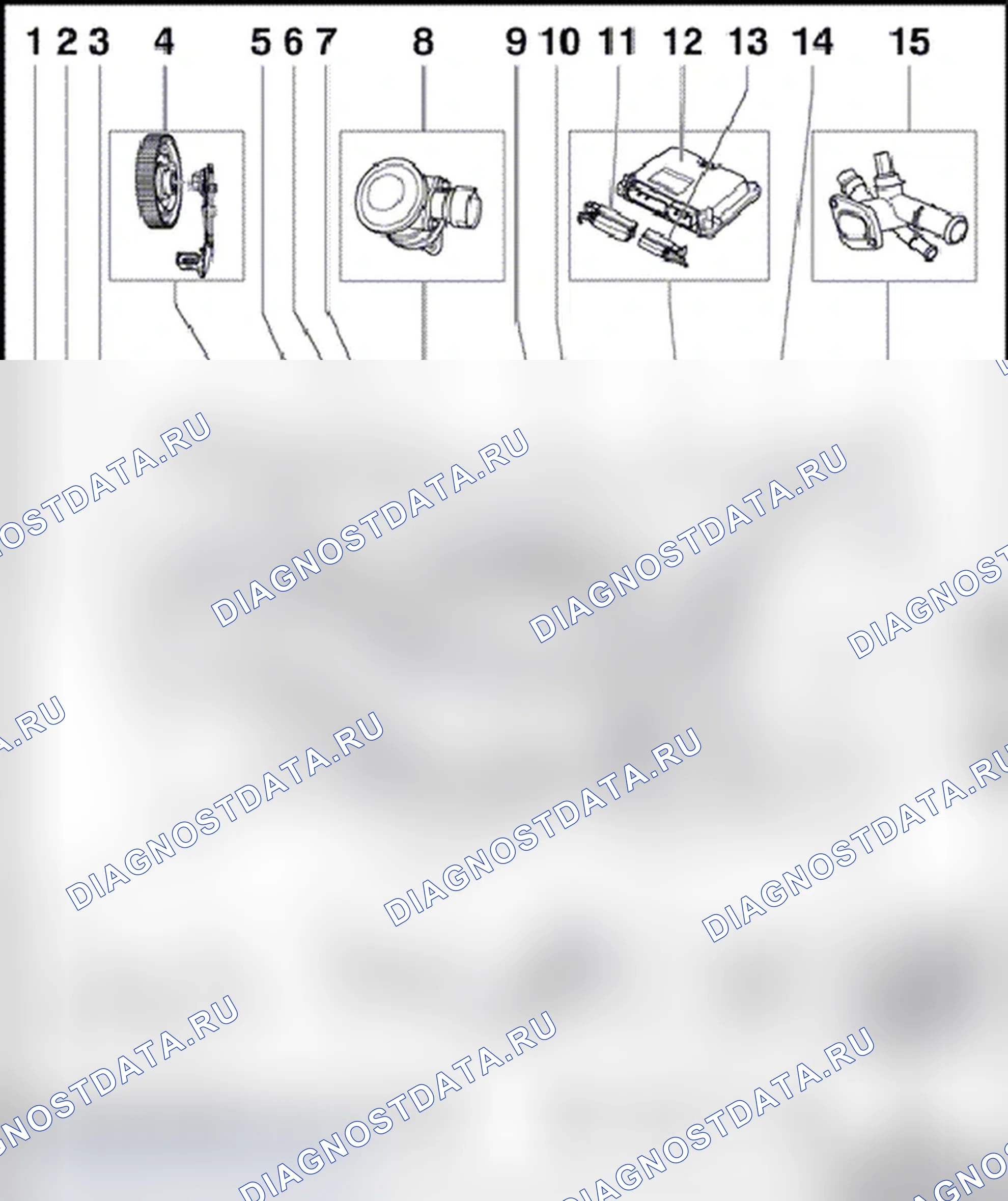 Рис. 151: ОБЗОР РАСПОЛОЖЕНИЯ КОМПОНЕНТОВ [Для двигателей BDC, BGD]. Volkswagen New Beetle A4
