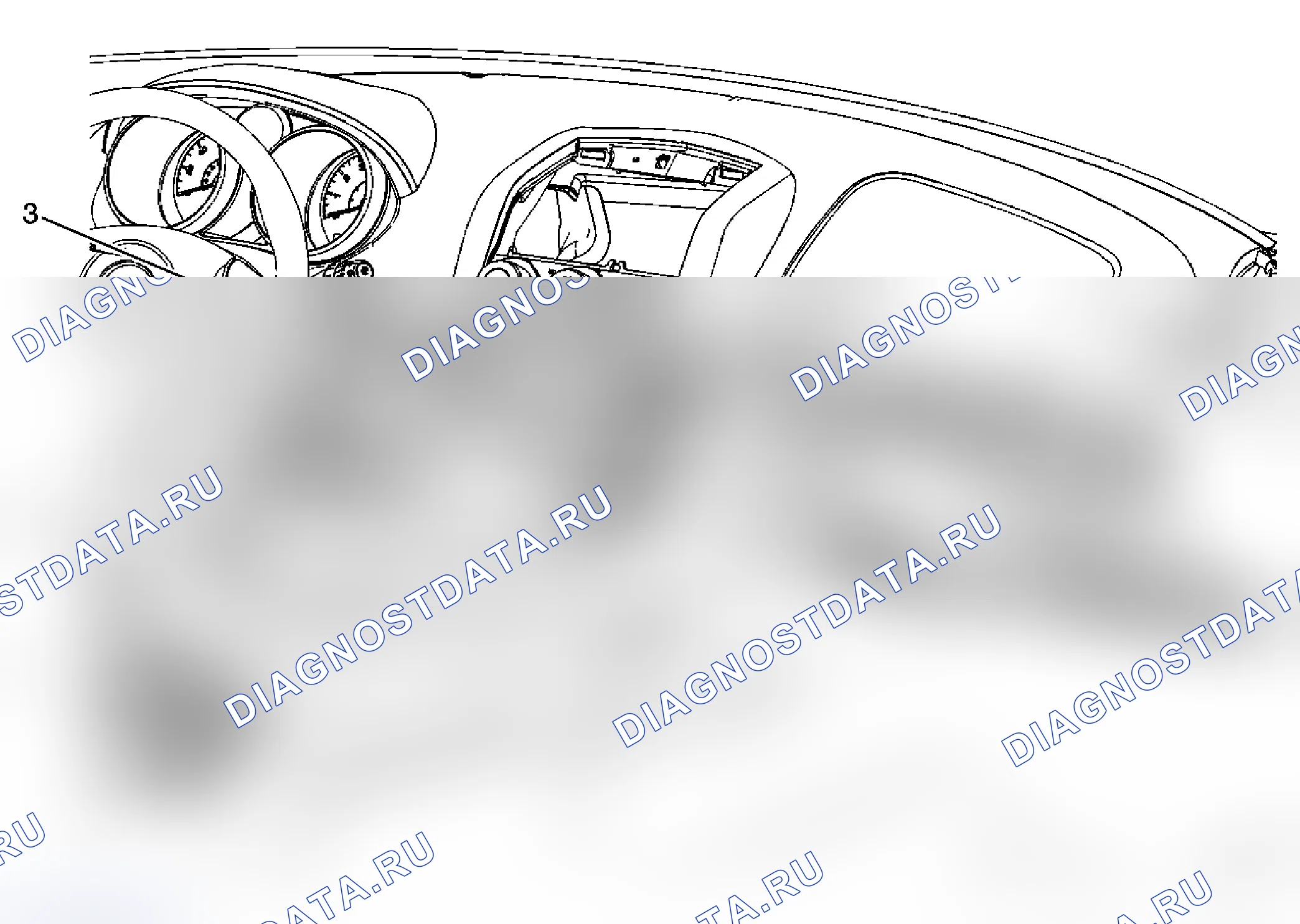 Рис. 43: Замена нижней обрезной панели приборной панели. Pontiac Solstice I final