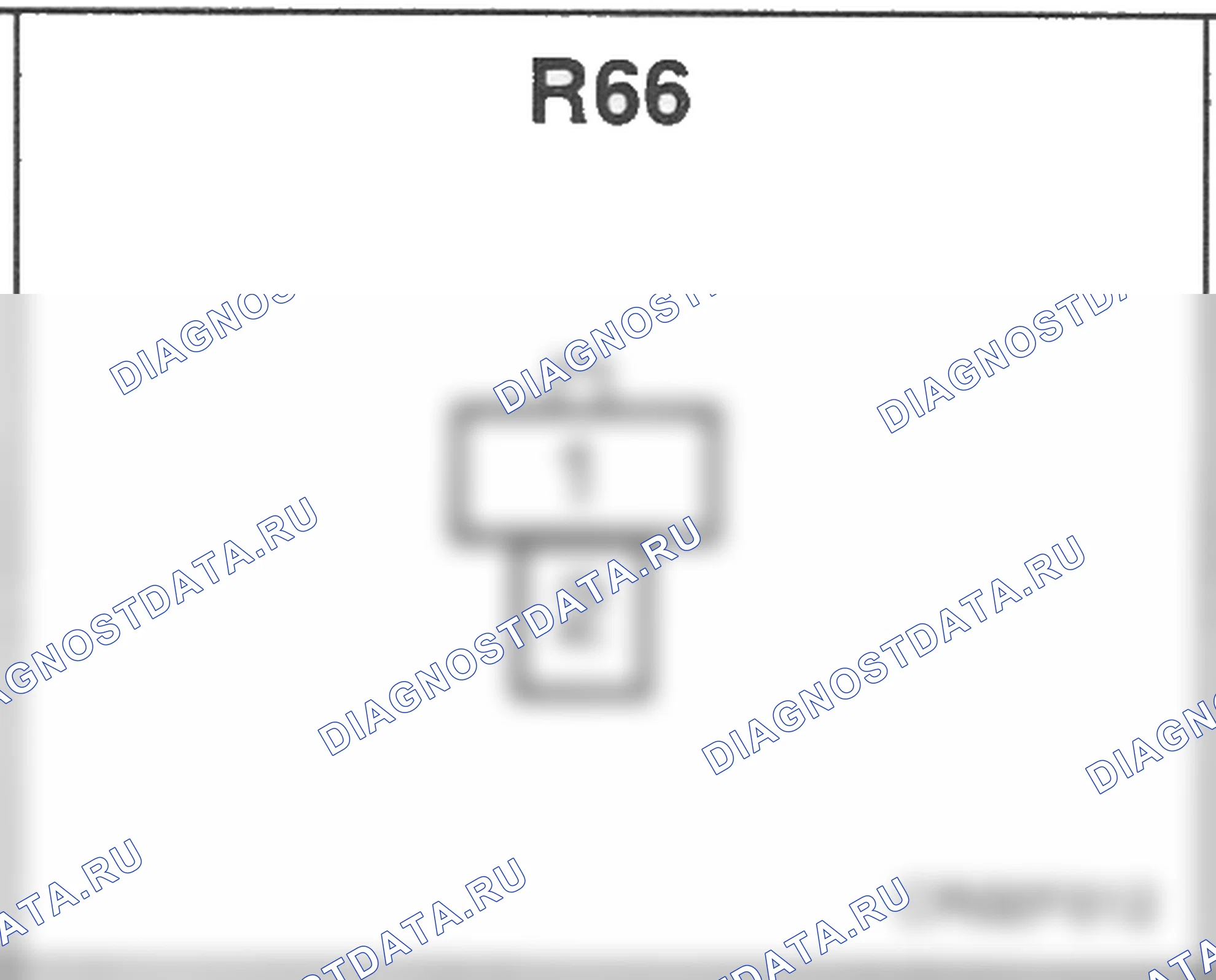Распиновка разъёма R66 — заднего жгута. Hyundai Accent LC