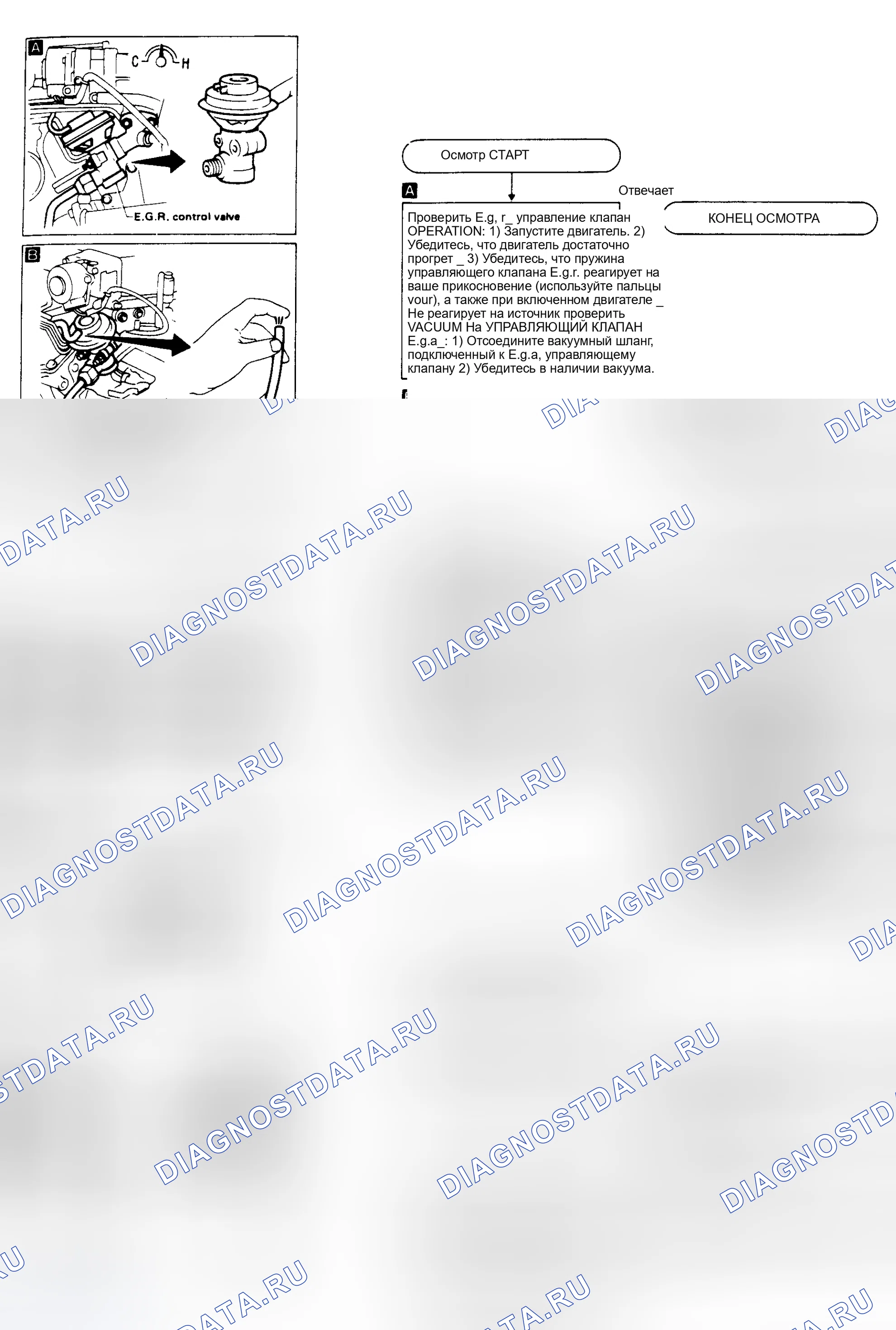 Рис. 12: КОД 32: ДАТЧИК рециркуляция отработавших газов (КАЛИФОРНИЯ). Nissan Maxima J30