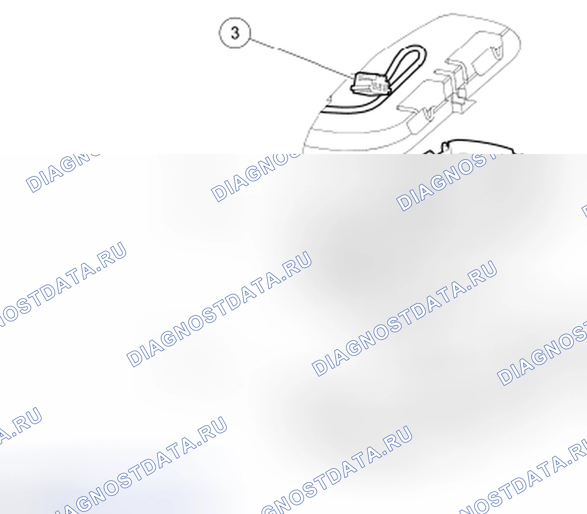 Рис. 37: Внутренний фонарь - задний. Hyundai Lafesta I