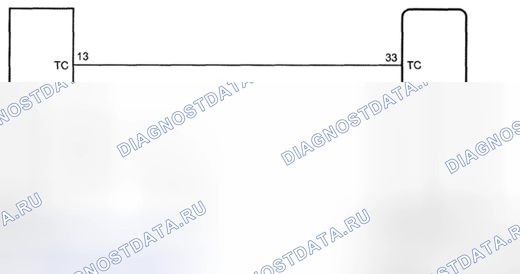 Рис. 52: Схема соединений клеммных колодок Tc и Cg. Toyota Camry XV40