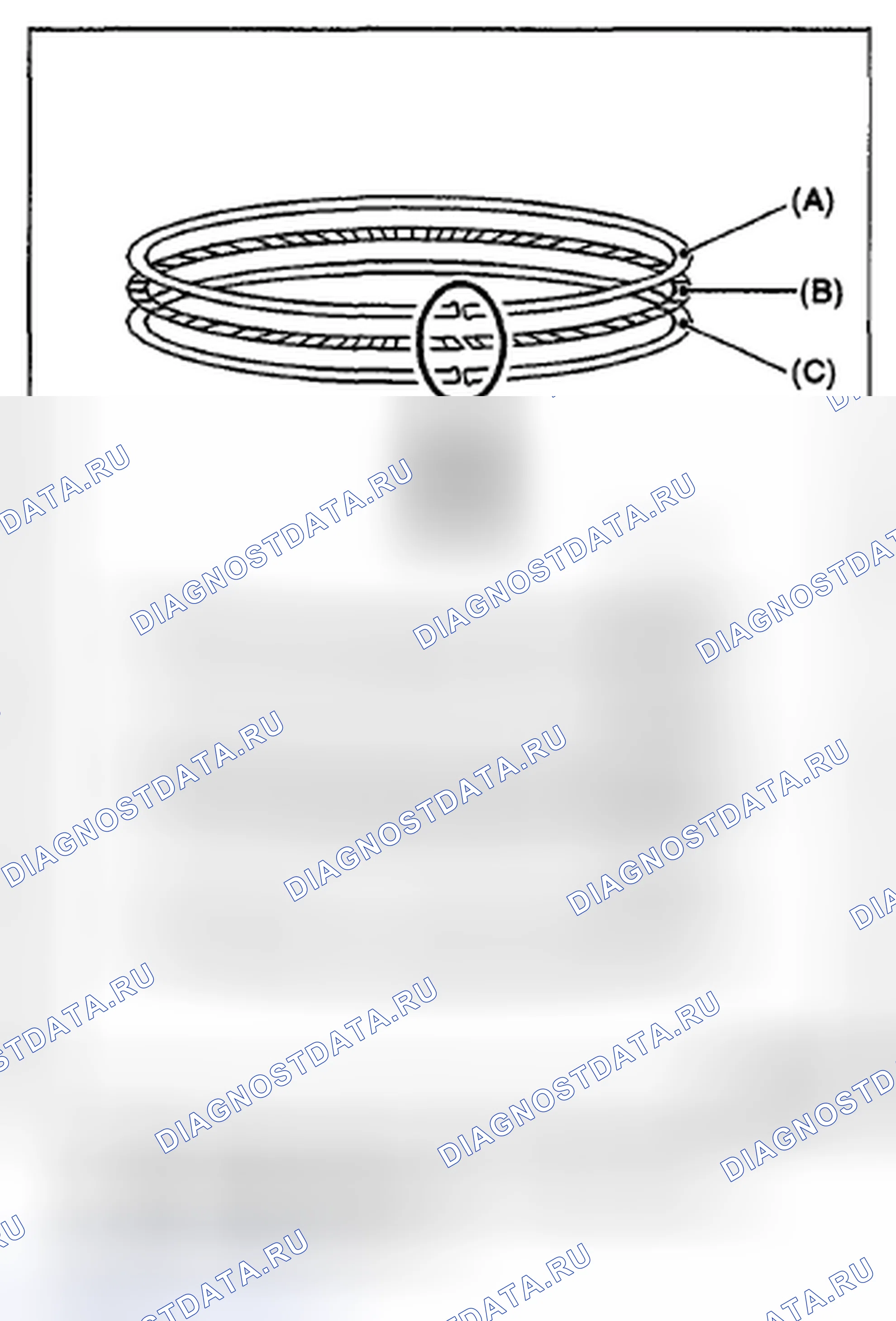 Рис. 773: ПОРШНЕВОЕ КОЛЬЦО. Subaru Impreza GH