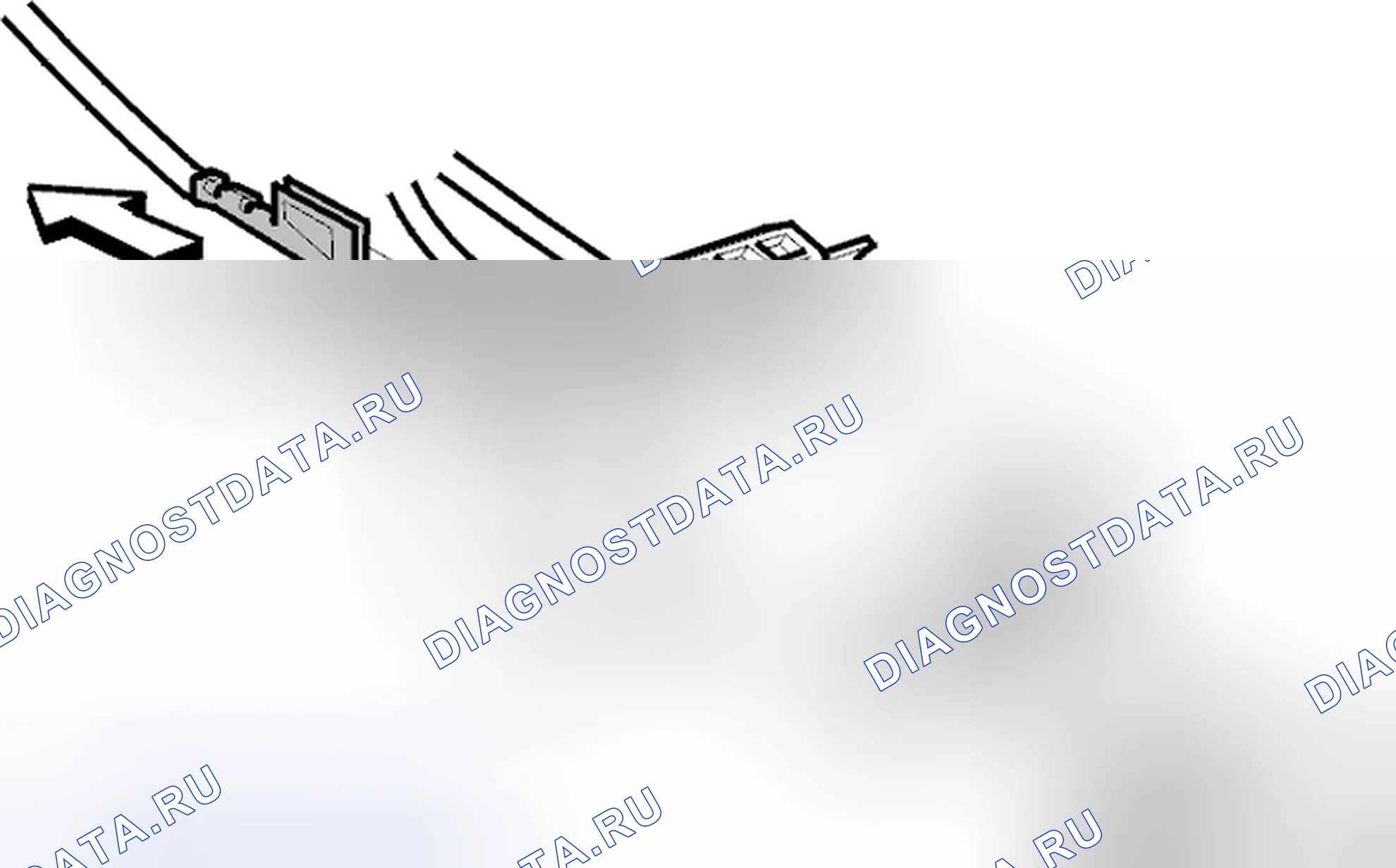 Рис. 44: Удаление кабеля. Volvo S80 I