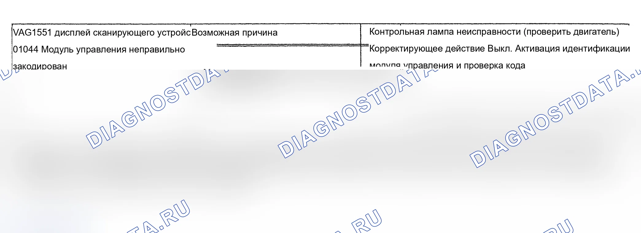 Рис. 92: 01044/P1749 расшифровка кода ошибки: НЕПРАВИЛЬНО ЗАКОДИРОВАННЫЙ МОДУЛЬ УПРАВЛЕНИЯ. Audi A6 C4