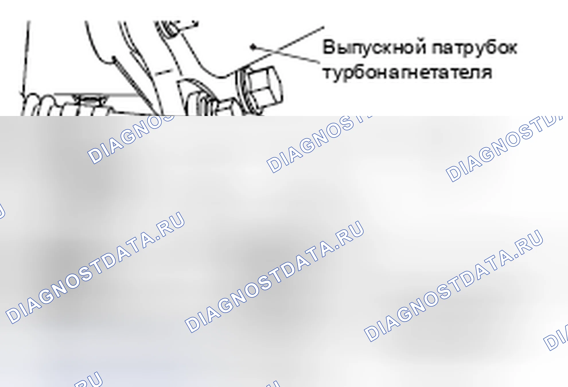 Рис. 22: >> E <<МОНТАЖ КРОНШТЕЙНА ВЫПУСКНОГО ФИТИНГА ТУРБОКОМПРЕССОРА. Mitsubishi Lancer Ralliart X рестайлинг