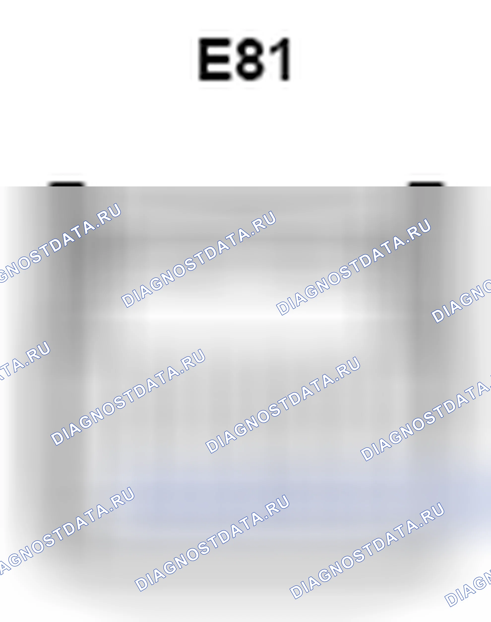 Рис. 570: Вид с торца разъема ECU предупреждения о давлении в шинах (E81). Lexus ES XV40