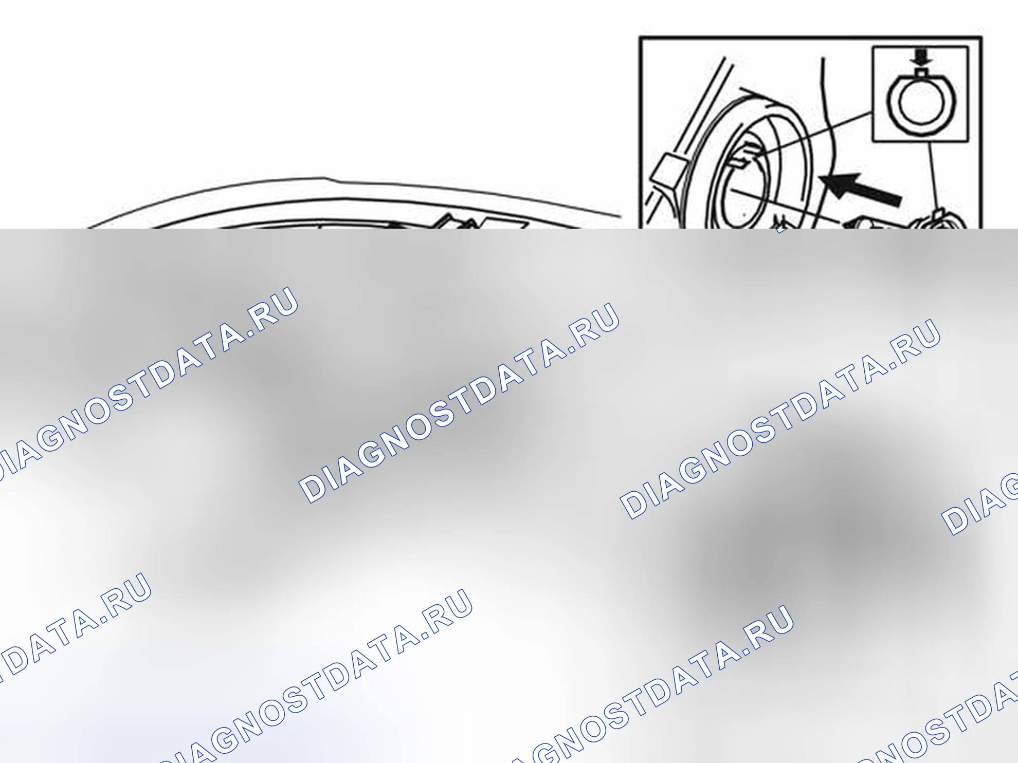 Рис. 23: Снятие лампочки ближнего света. Volvo XC70 I рестайлинг
