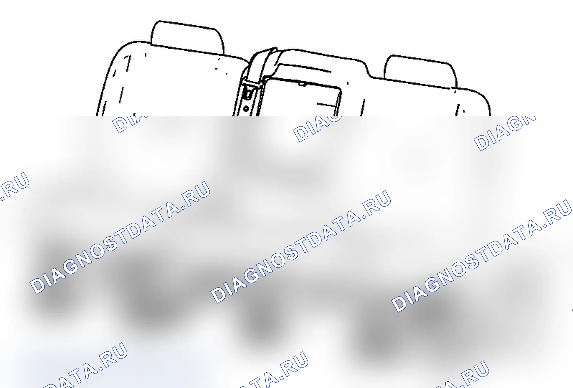 Рис. 95: Замена финишной крышки стояка заднего сиденья (Avalanche/Escalade EXT). Chevrolet Tahoe III