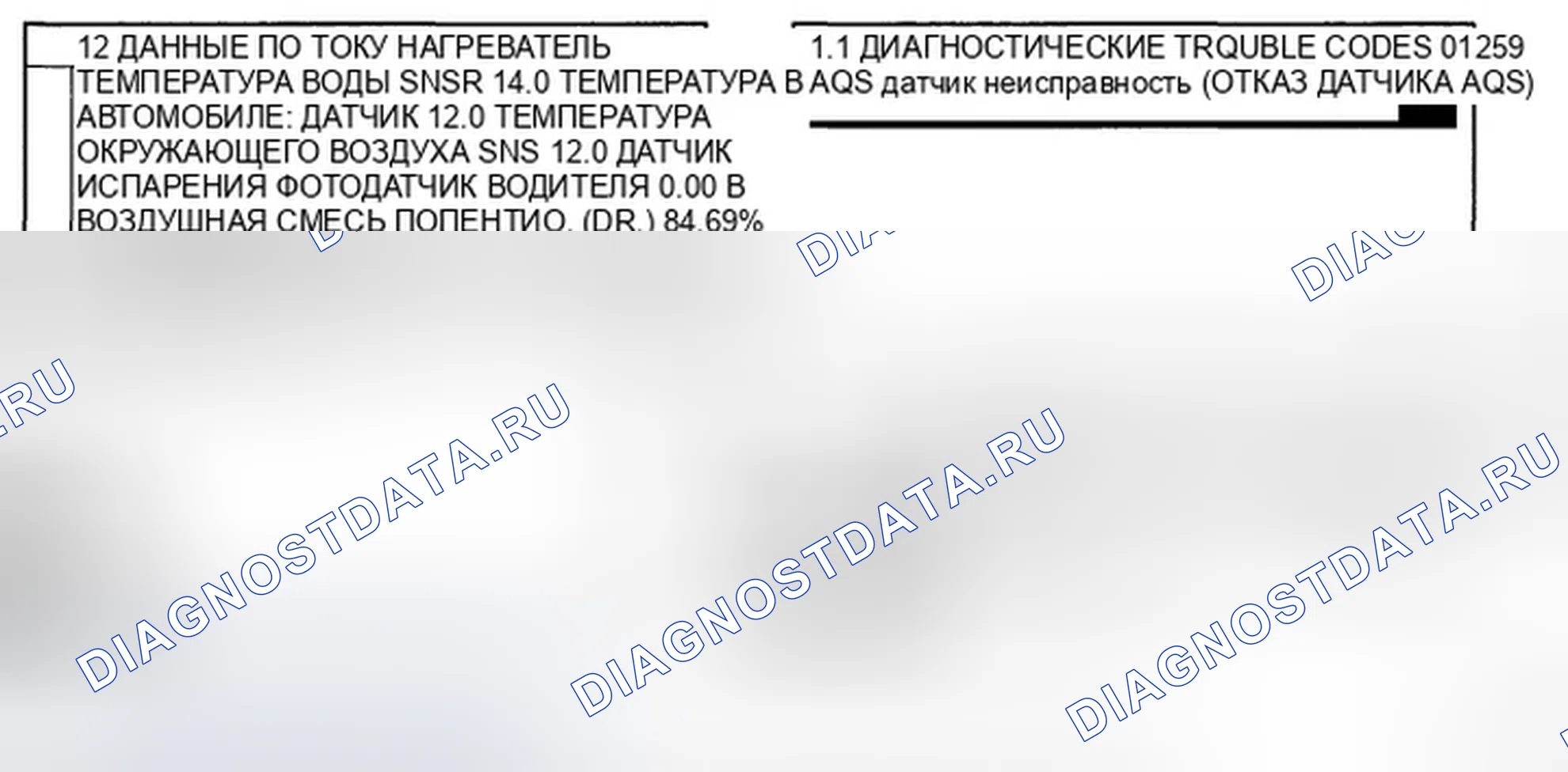 Рис. 15: МОНИТОРИНГ ДАННЫХ SCANTOOL. Hyundai Azera I