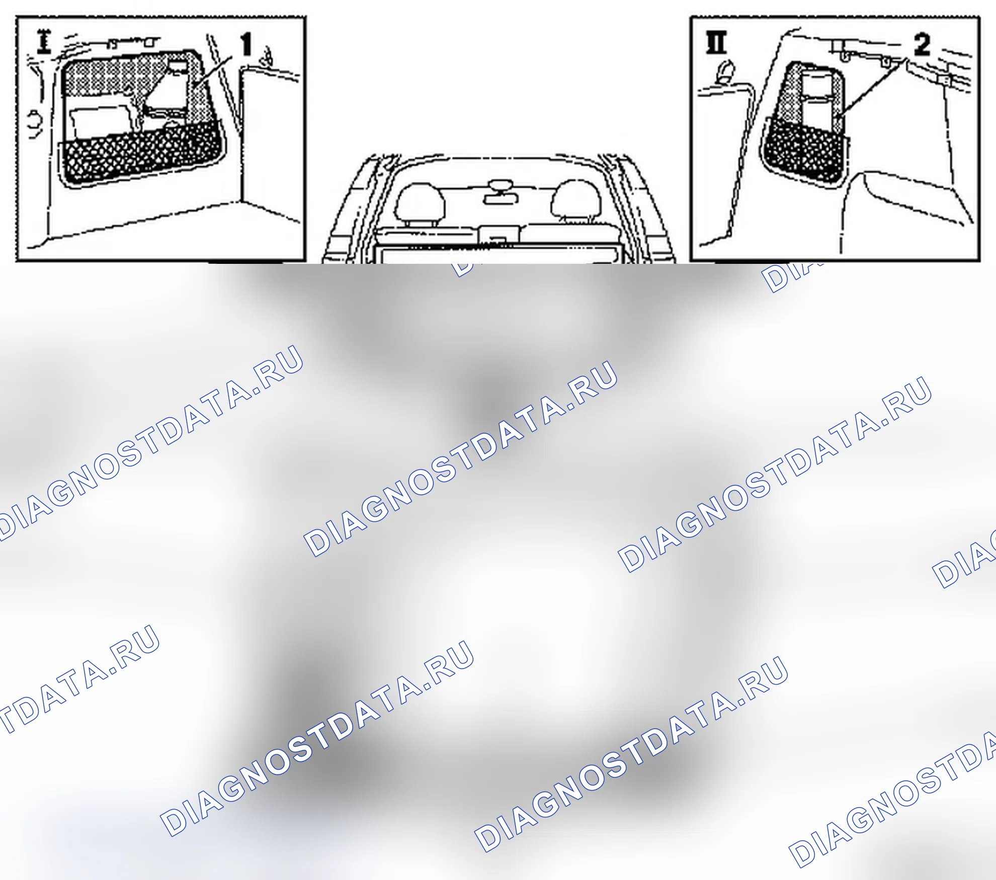 Обзор грузового отсека. Opel Meriva A рестайлинг