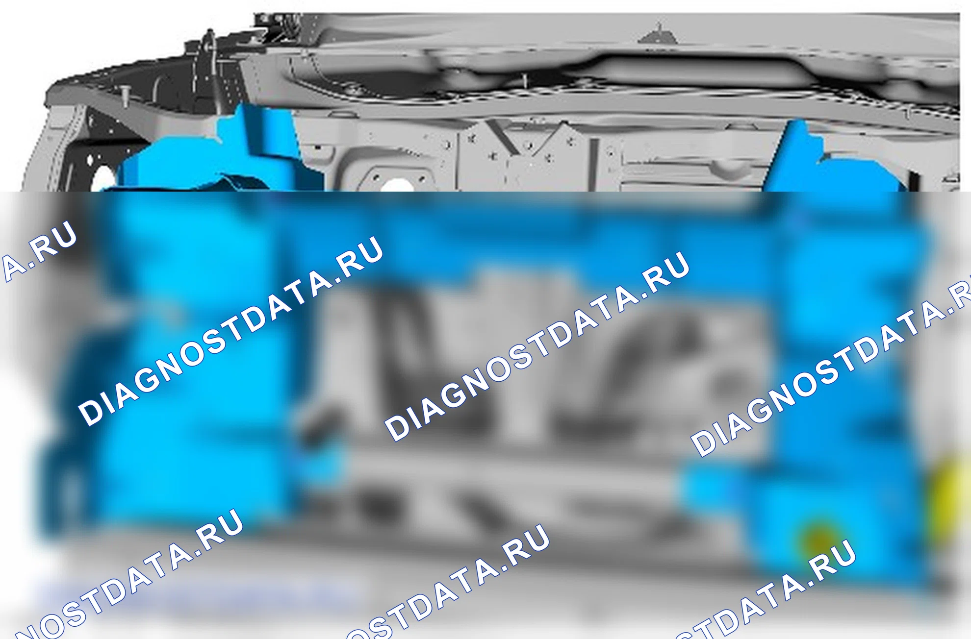 Как снять и установить опору решетки радиатора. Ford Ranger T6