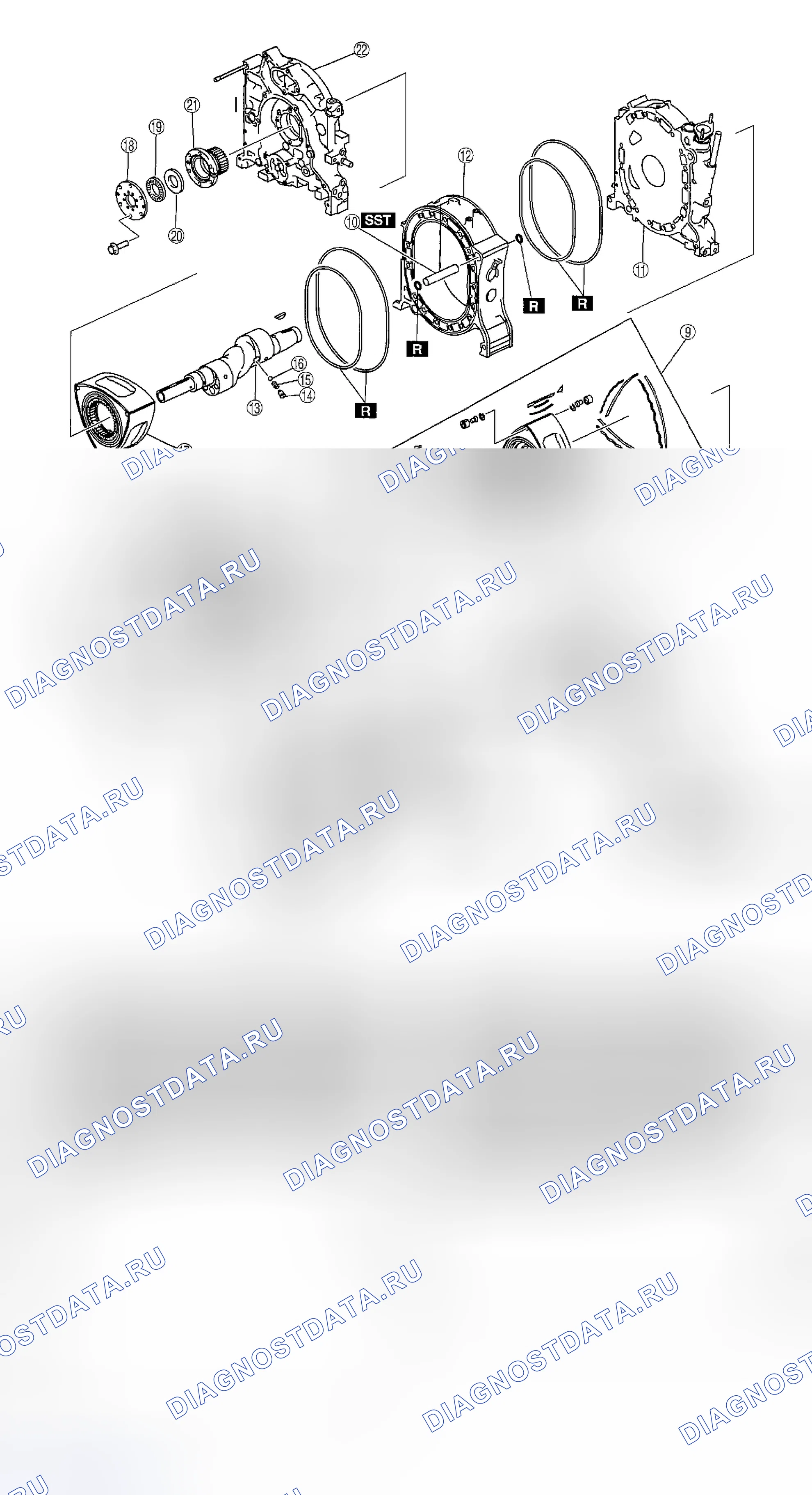 Рис. 120: РАЗБОРКА КОРПУСА III. Mazda RX-8 I