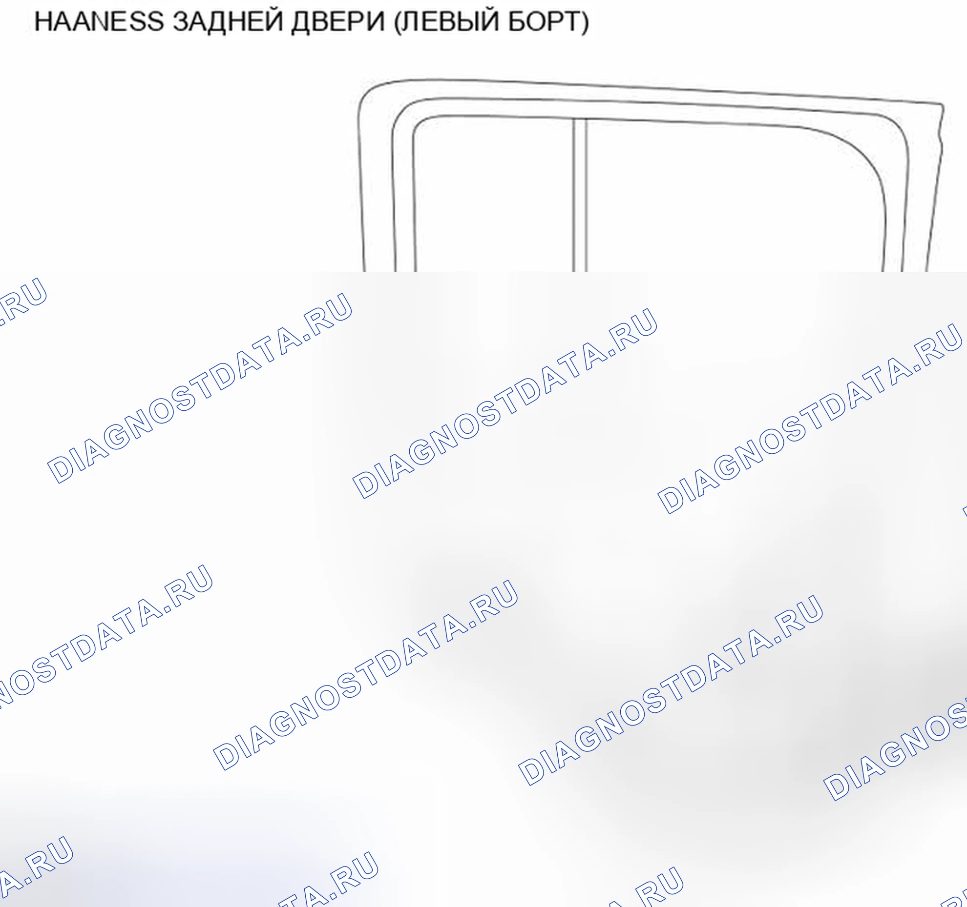 Рис. 35: ЖГУТ ЗАДНИХ ДВЕРЕЙ (ЛЕВЫЙ БОРТ). Nissan Cube III