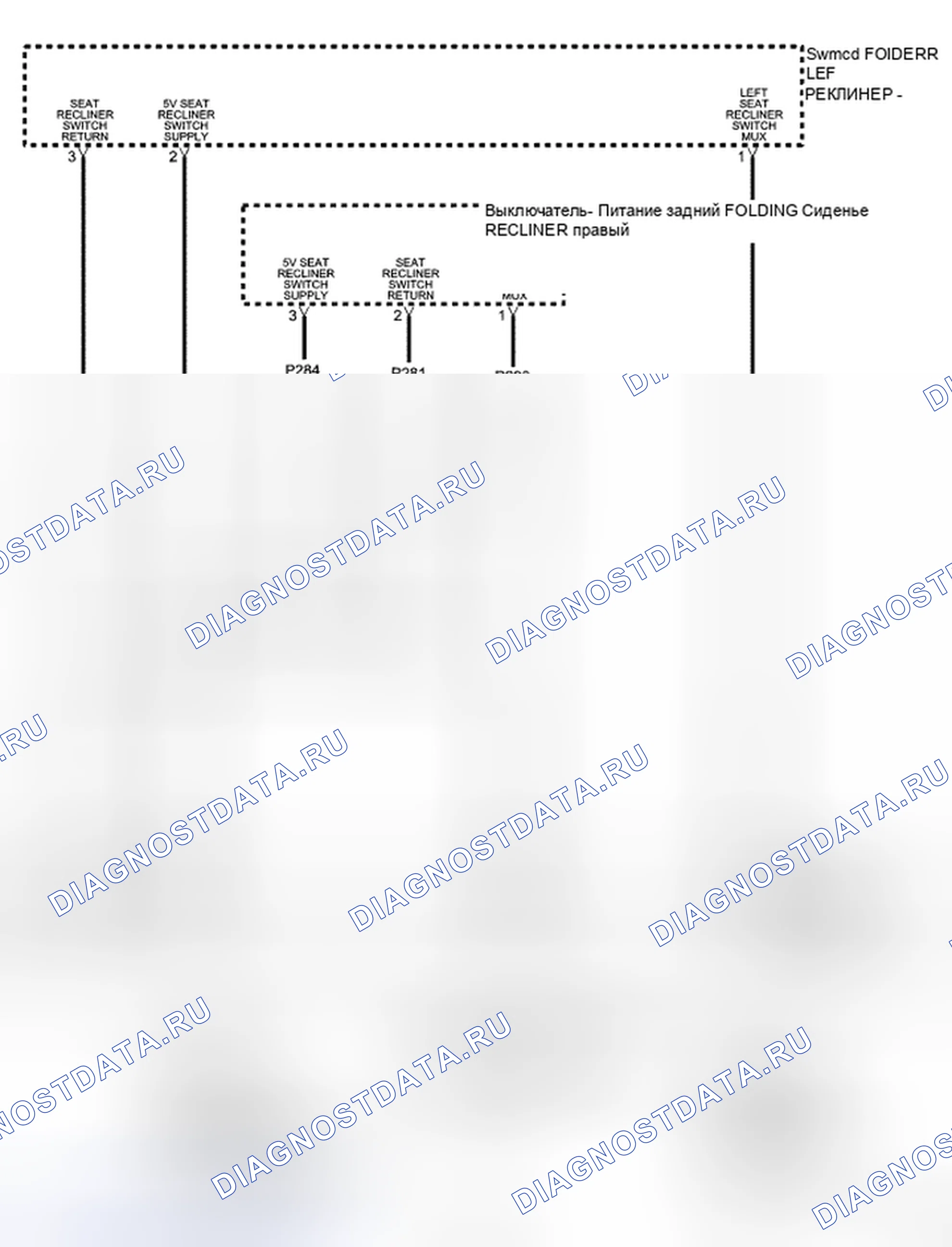 Рис. 24: Принципиальная схема. Chrysler Town & Country V