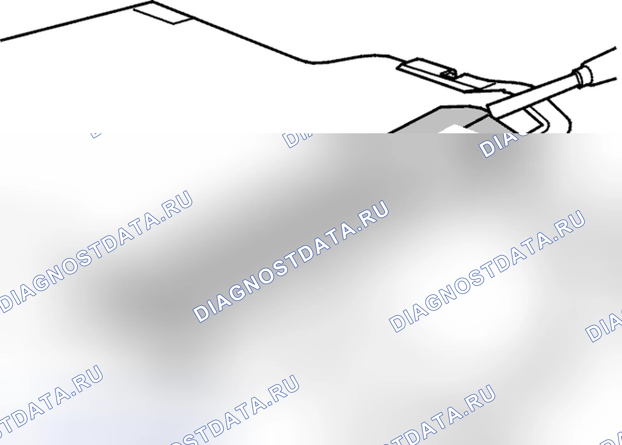 Рис. 199: Держатель крышки грузового отсека. Volvo V40 I рестайлинг
