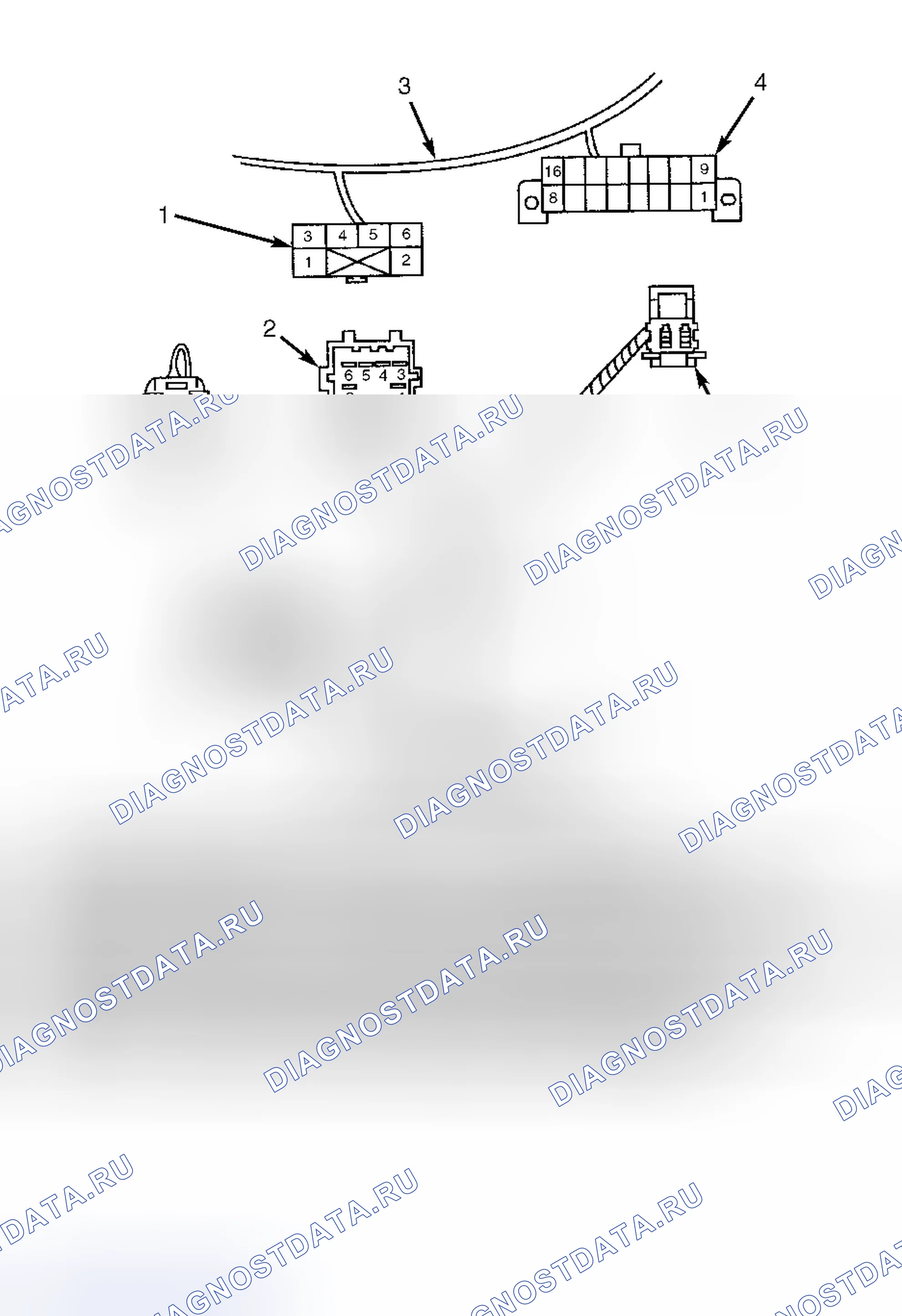 Рис. 2: ИДЕНТИФИКАЦИЯ РАЗЪЕМА. Daewoo Lanos I