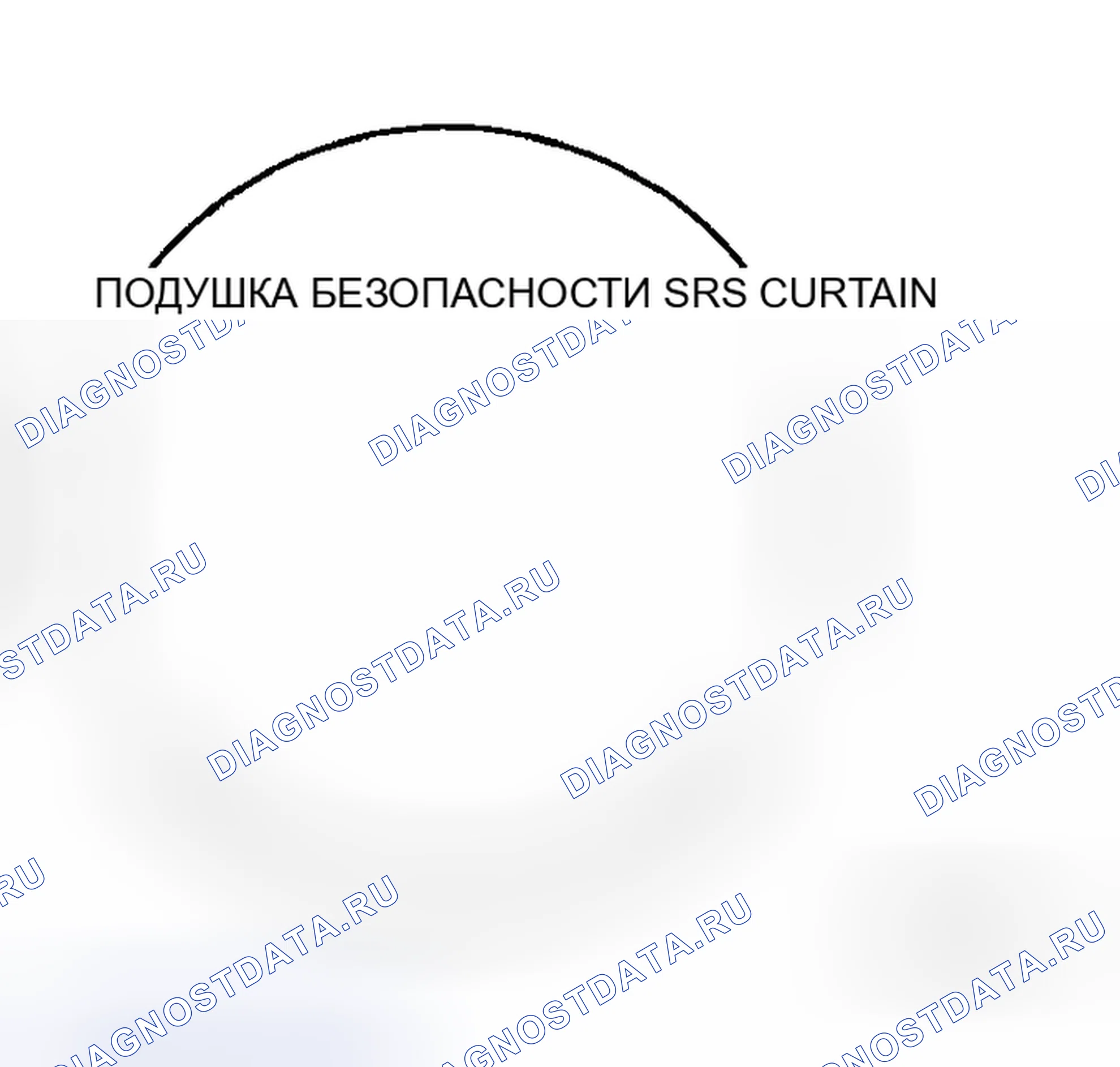 Рис. 45: Боковой занавес подушка безопасности. Honda Jazz AA I