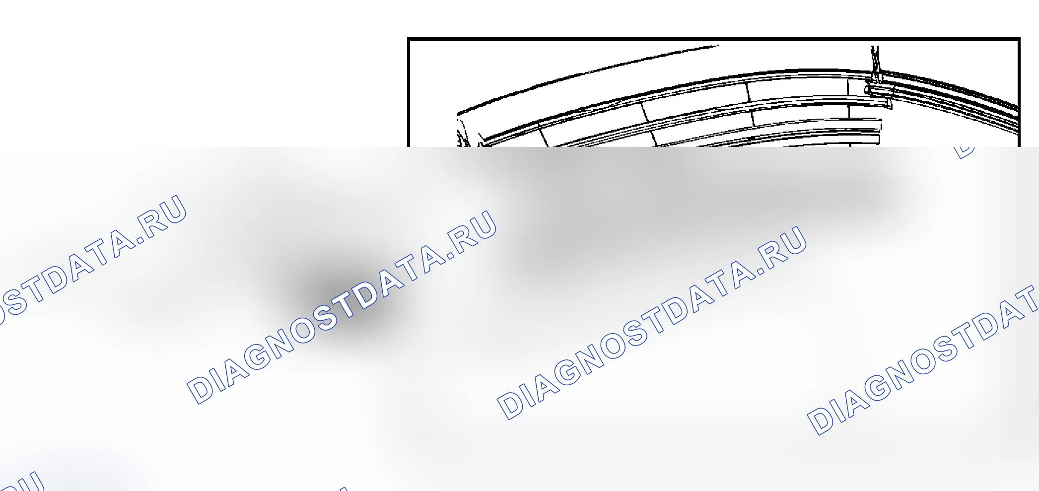 Рис. 44: Замена складной верхней стороны передней полосы погоды. Pontiac G6 I final