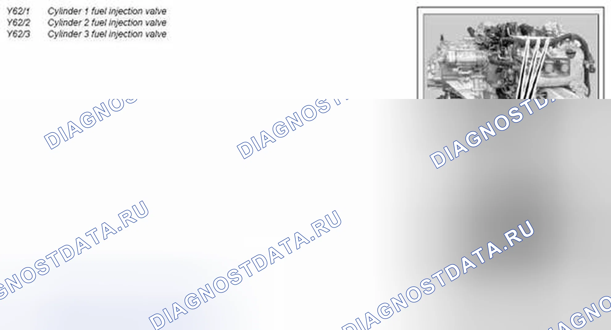 Рис. 1: Описание компонентов для клапанов впрыска топлива - GF07.03-P-6010MCC. Kia Soul I