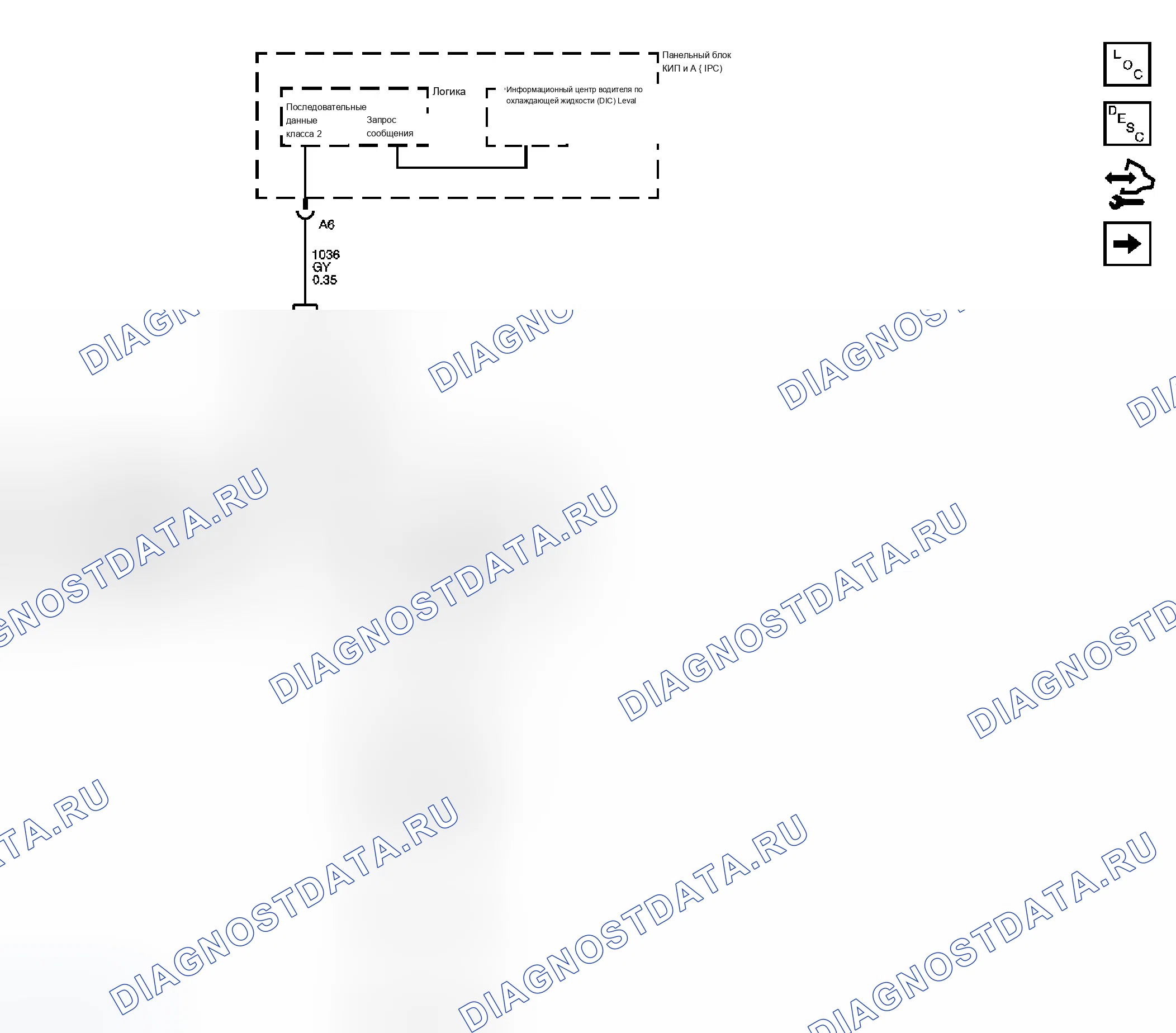 Рис. 1: Схема охлаждения двигателя. Chevrolet Silverado Classic 3500 