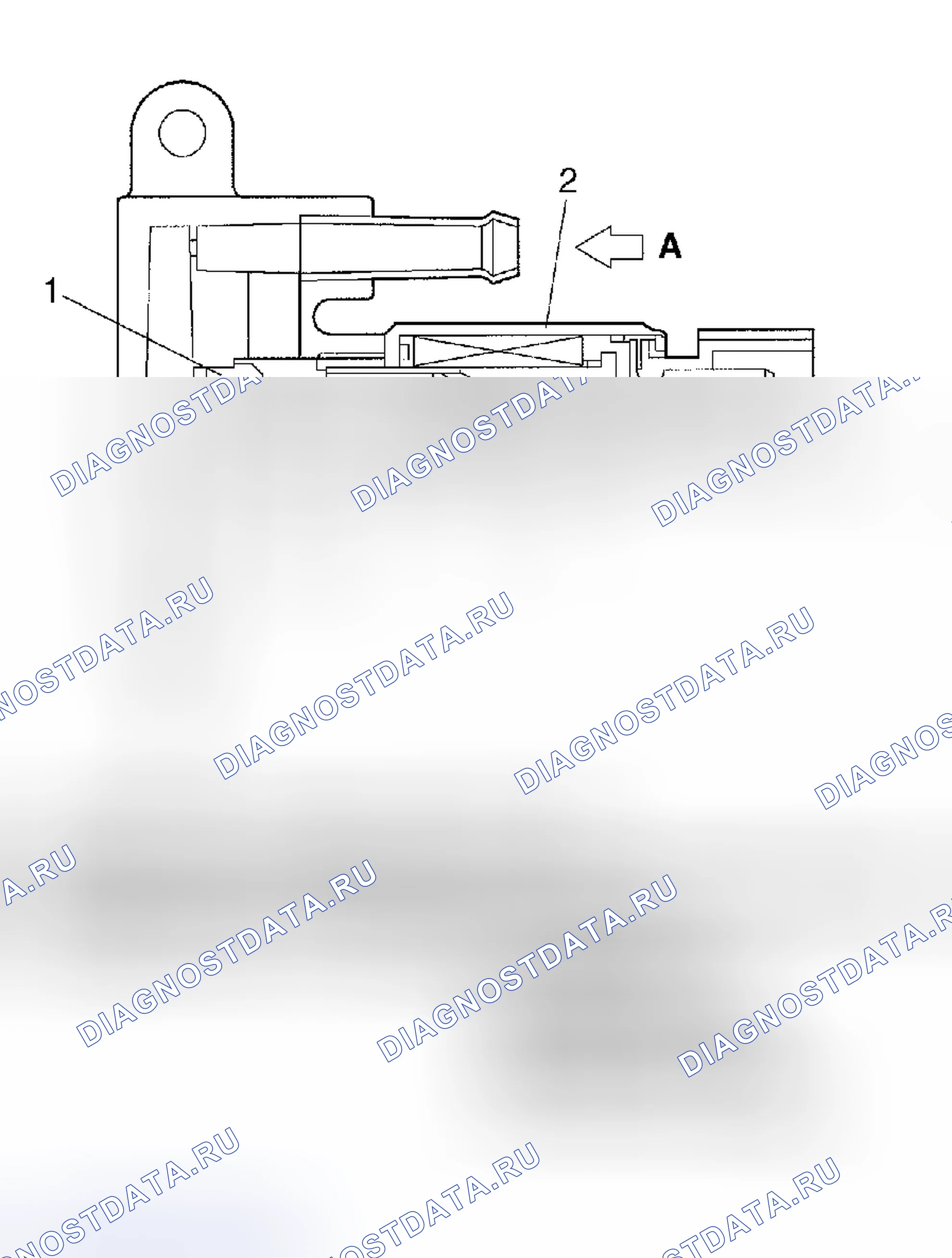 Рис. 55: Электромагнитный клапан инжектора воздух ассистент. Subaru Impreza GD/GC/GG рестайлинг