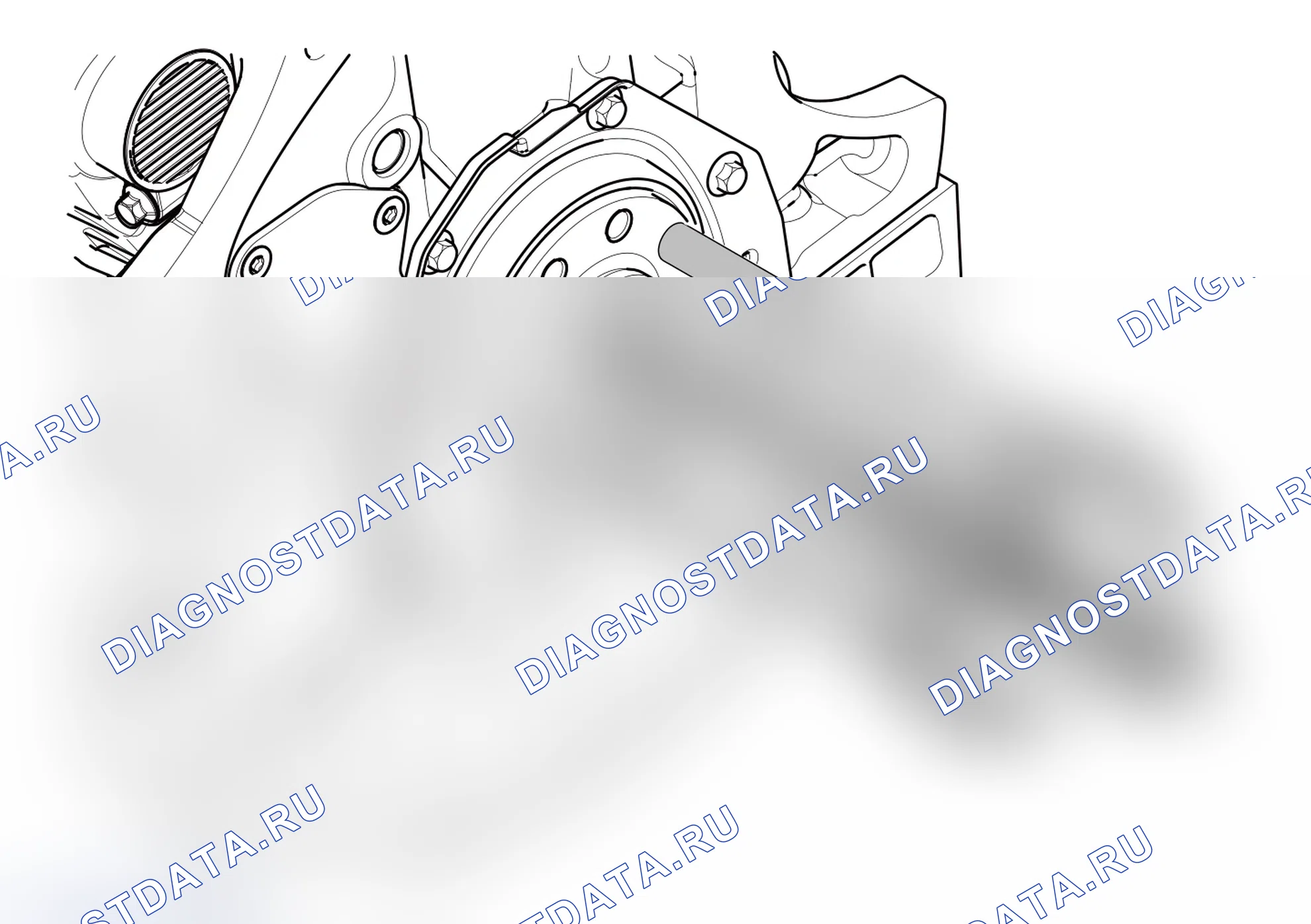 Инструмент для демонтажа подшипников направляющих роликовых игл (глухие отверстия) — Haval Chitu. Haval Chitu I