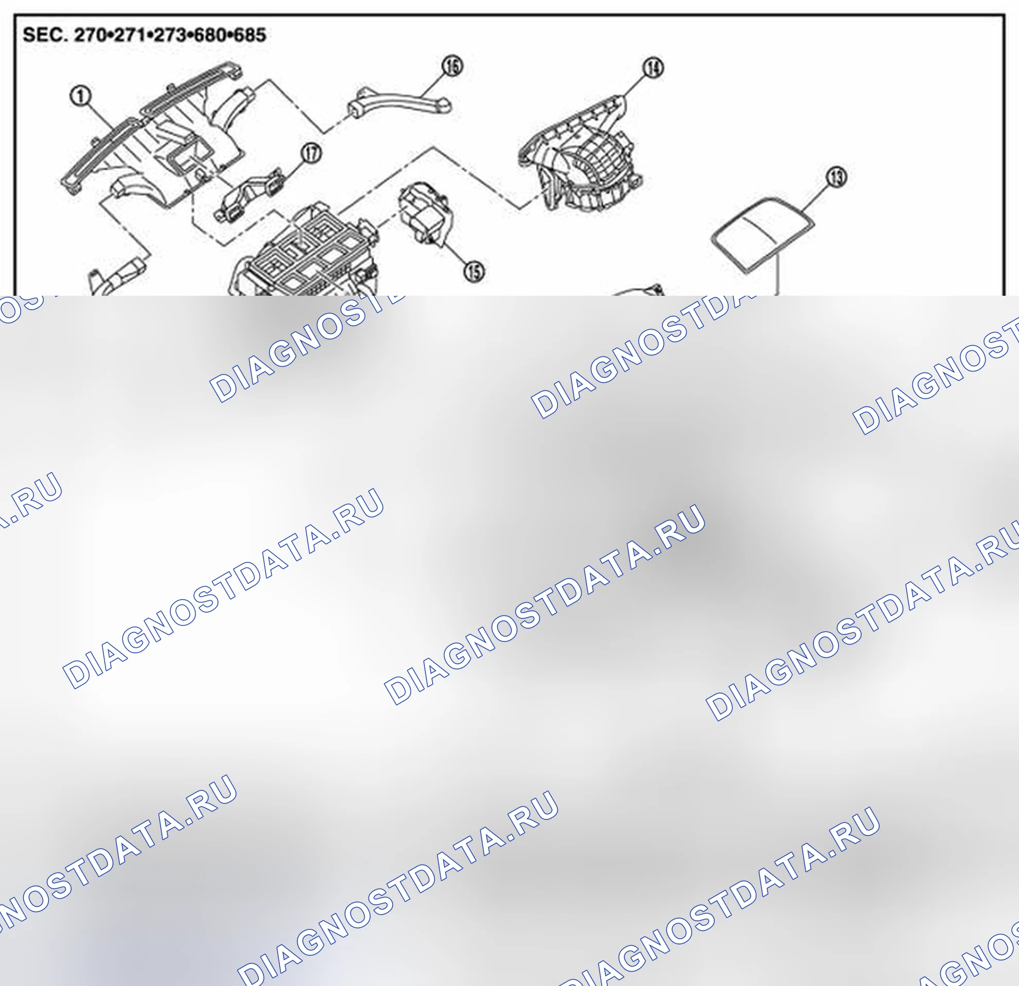 Рис. 546: ПЕРЕДНЯЯ ЧАСТЬ. Nissan Murano Z51 рестайлинг 2