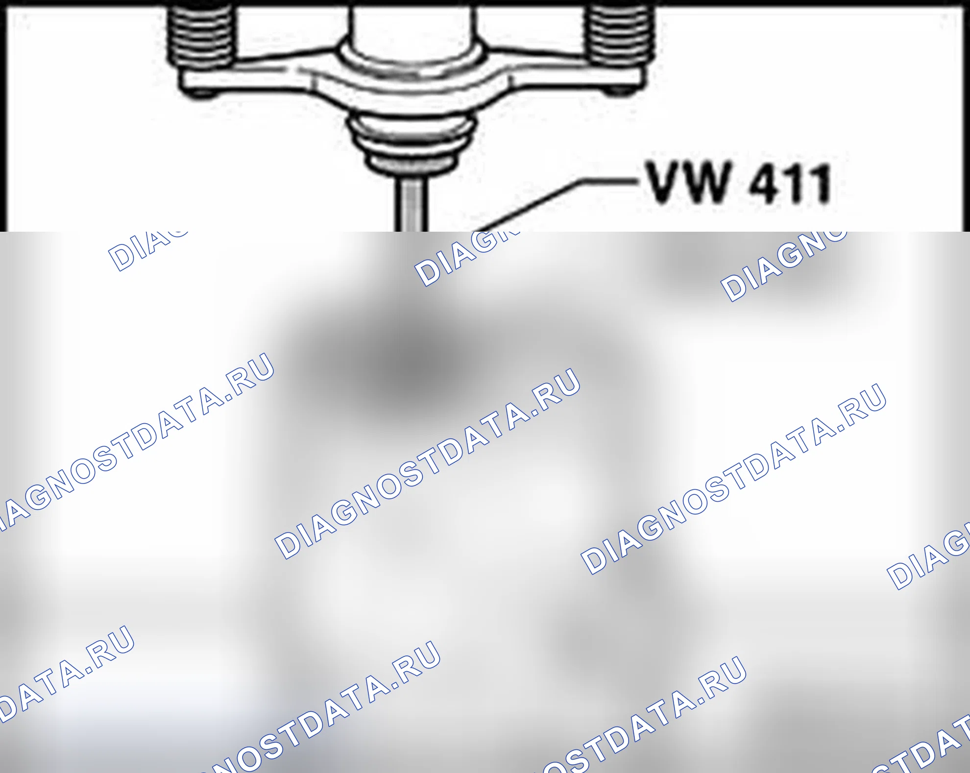 Рис. 486: Выпрессовка наружного кольца конического роликоподшипника. Audi A4 B6