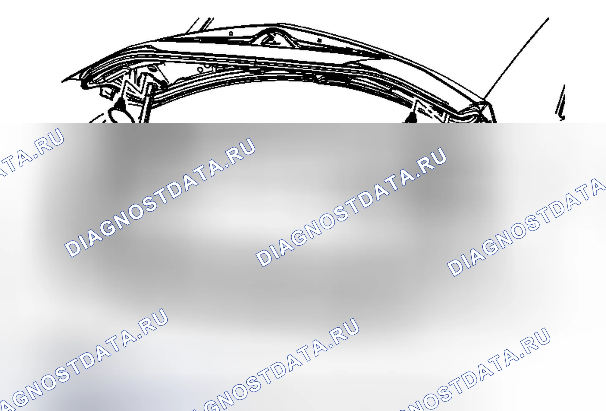 Рис. 27: Замена крышки люка заднего отсека. Cadillac ELR I