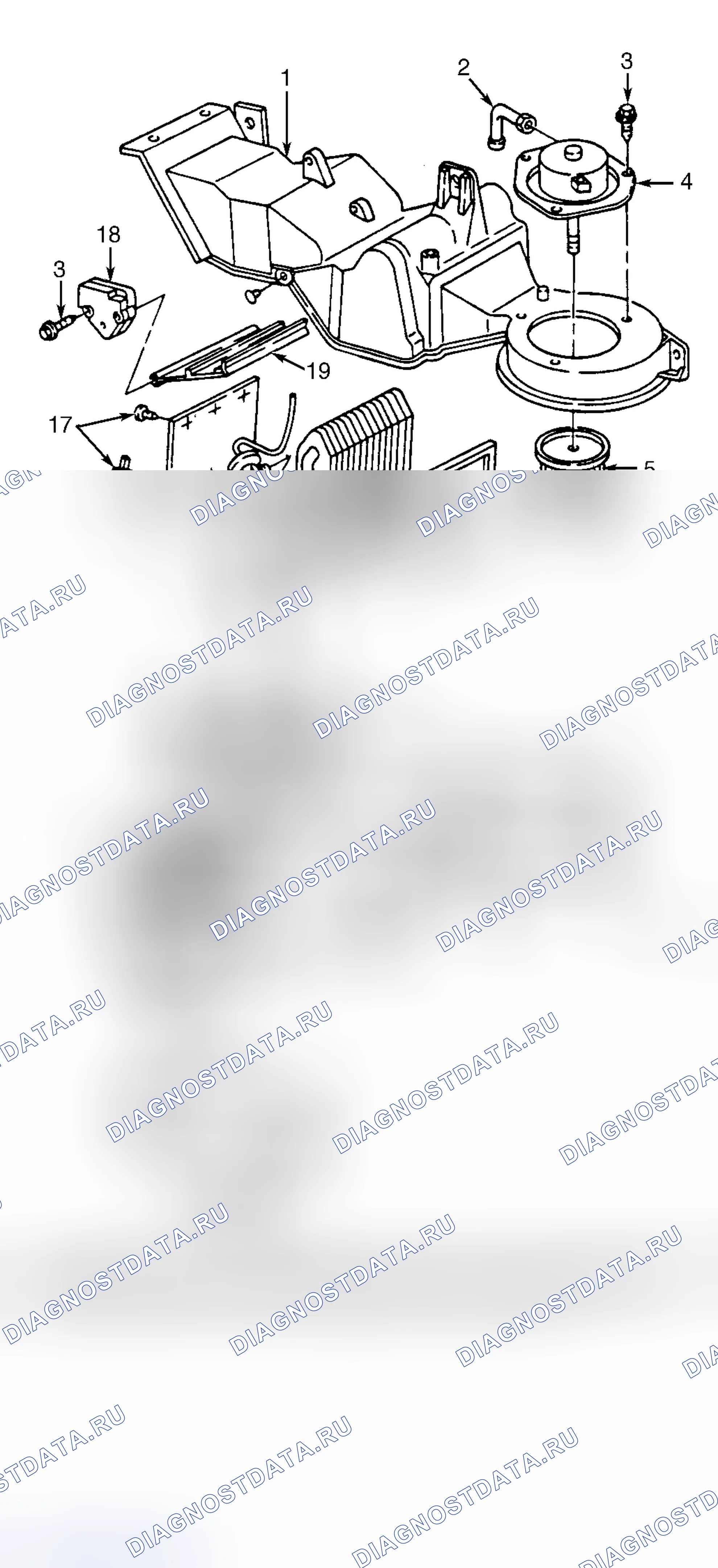 Рис. 5: Демонтаж и монтаж. GMC Cab & Chassis C2500 