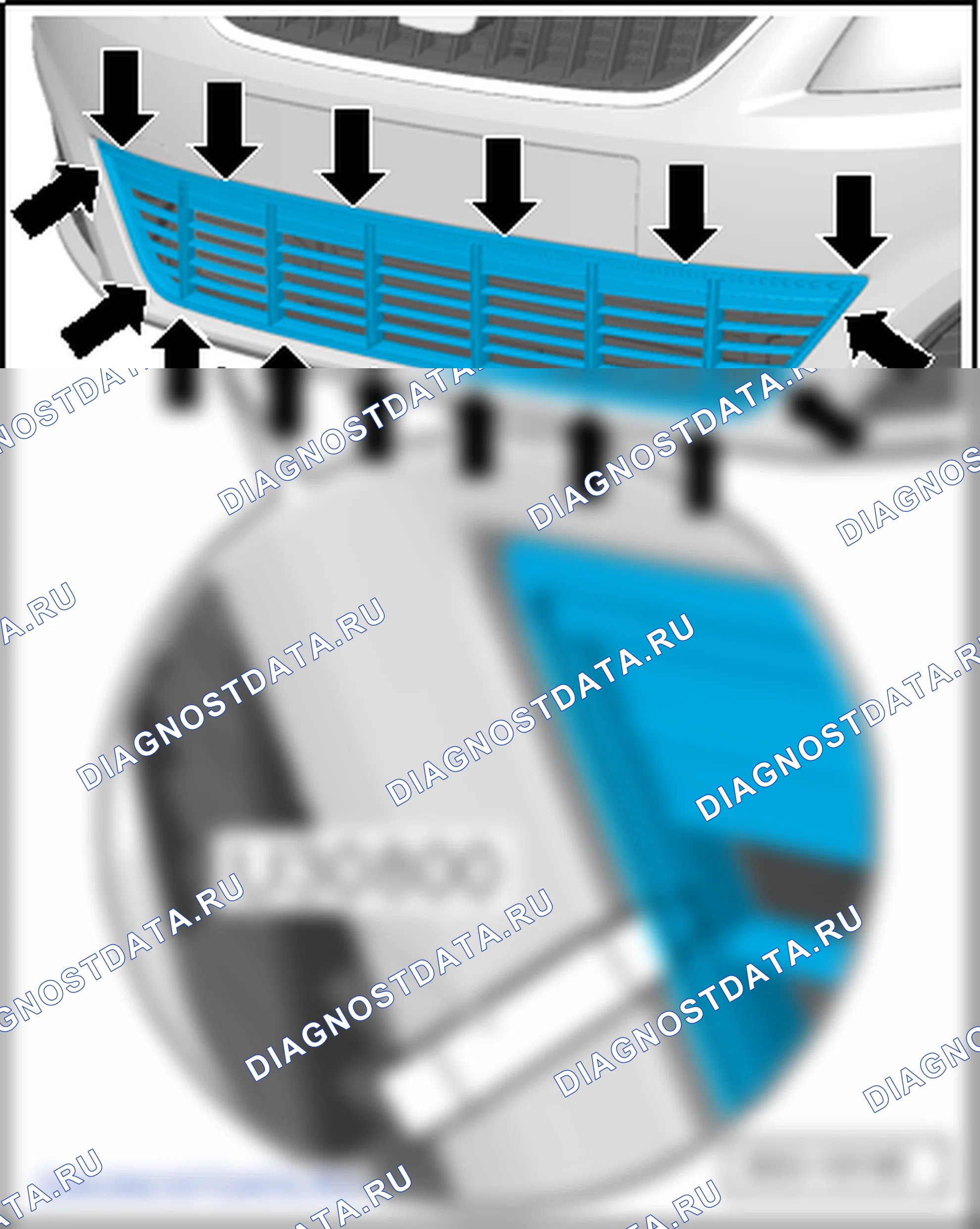 Облицовка переднего бампера.. SEAT Alhambra Ii
