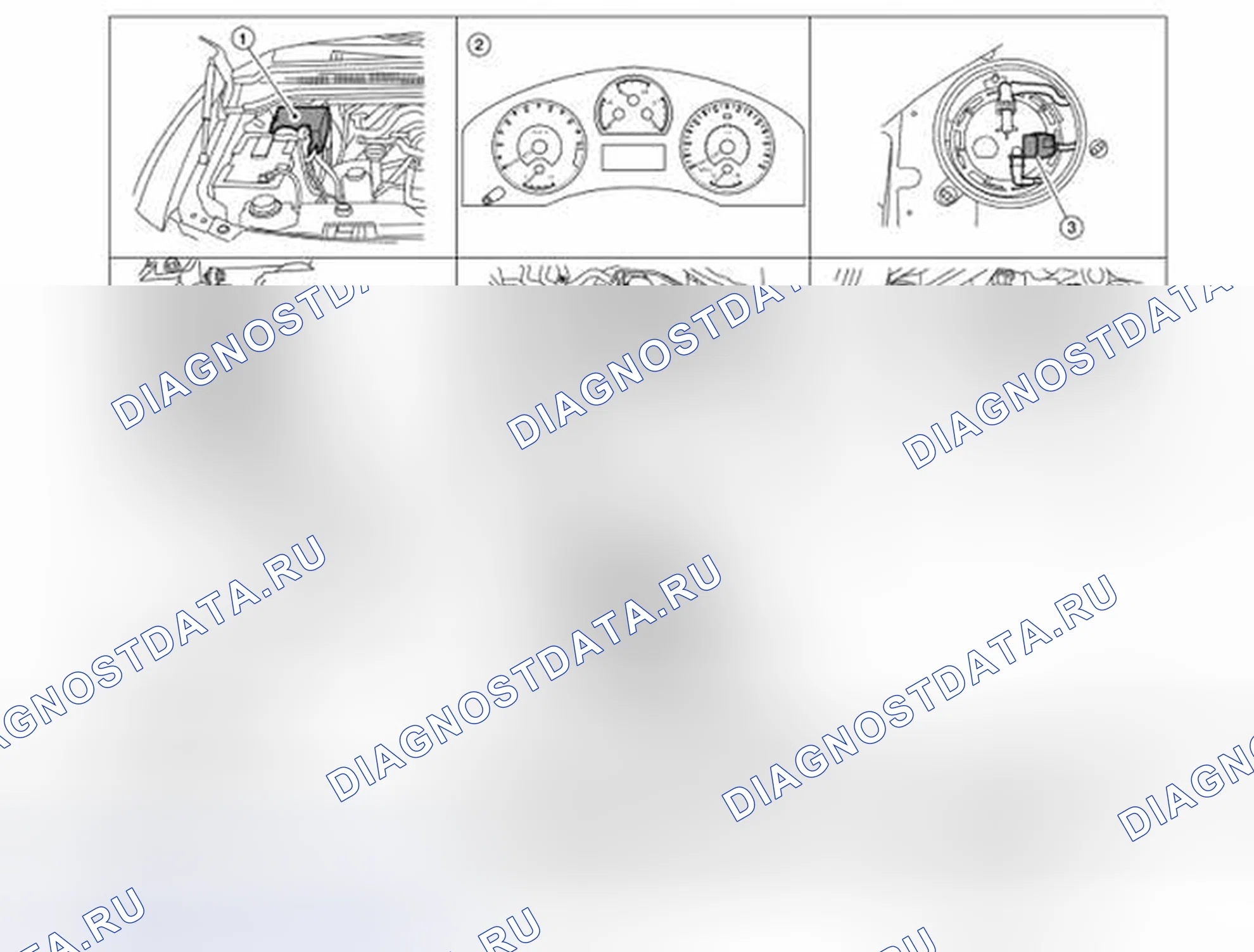 Рис. 78: ODO / TRIP METER: расположение компонентов. Honda N-VAN I