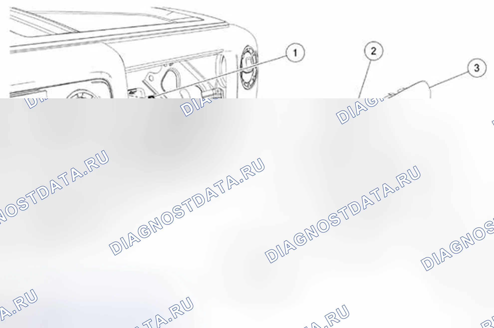 Рис. 58: Модуль подушки безопасности для пассажиров. Ford Econoline E250 