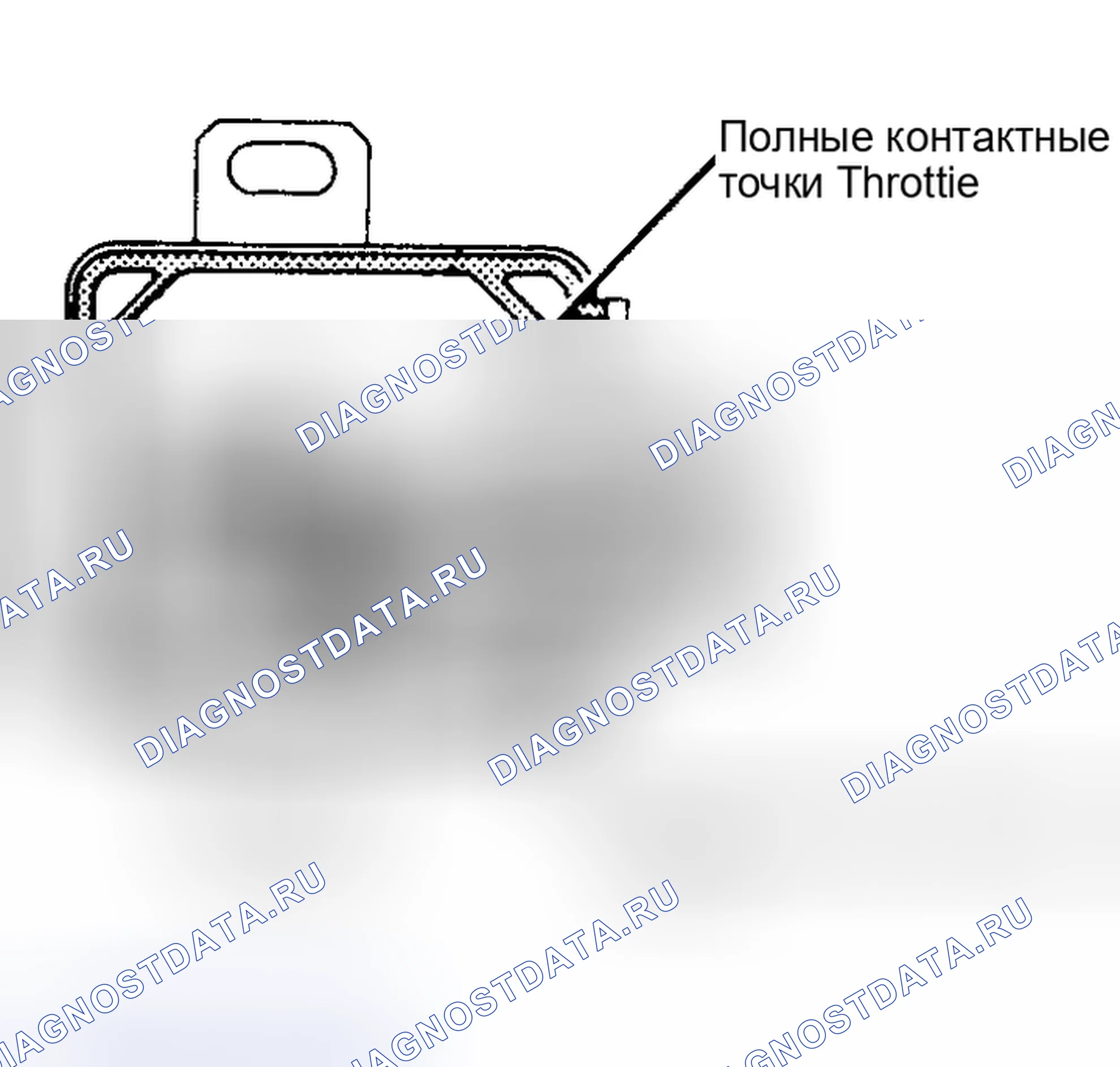 Рис. 30: Дроссельный переключатель контактного типа. Nissan Maxima G910