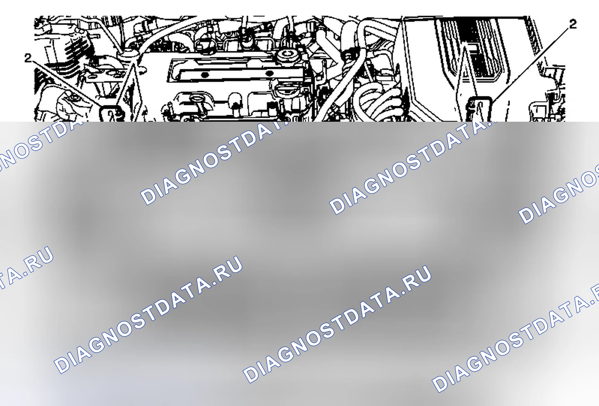 Рис. 3: Замена верхнего кронштейна радиатора. Chevrolet Volt I