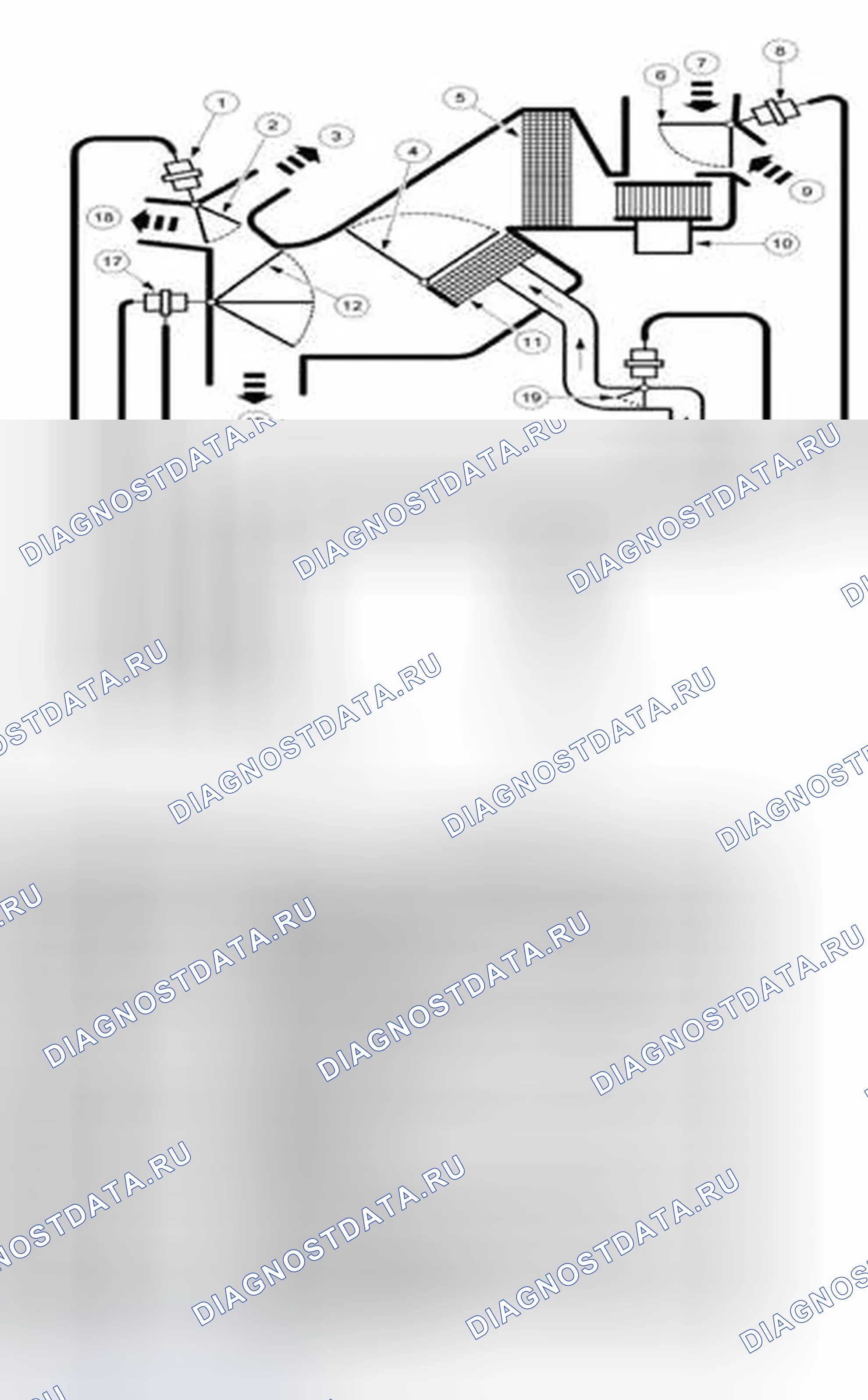 Рис. 342: Схема вакуумной системы - EATC. Ford Pickup F150 