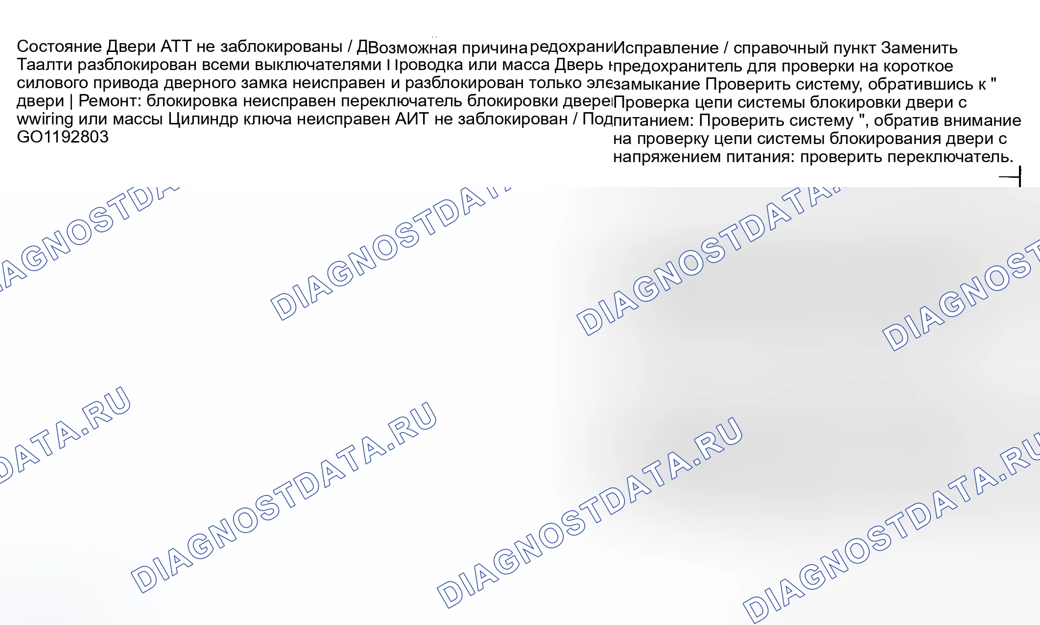 Рис. 5: ДИАГНОСТИКА СИМПТОМОВ СИСТЕМЫ БЛОКИРОВКИ ДВЕРЕЙ С СИЛОВЫМ ПРИВОДОМ (ЕСЛИ ОНА ОБОРУДОВАНА). Suzuki Aerio I