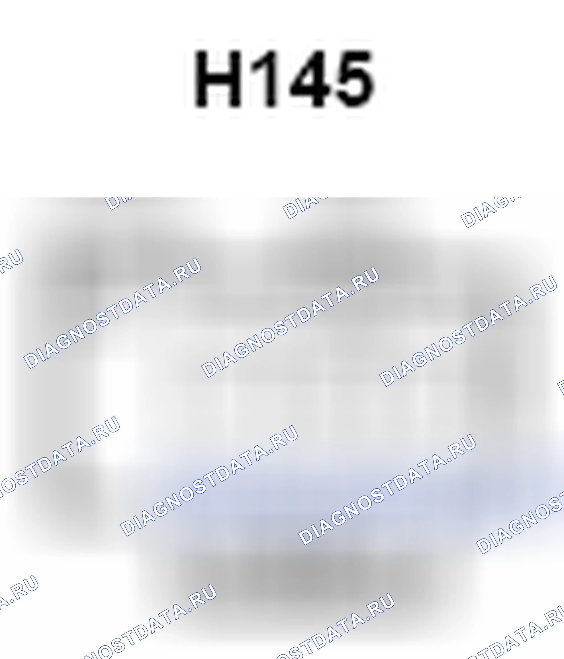 Рис. 710: Вид с торца соединительного разъема (H145). Lexus ES XV60