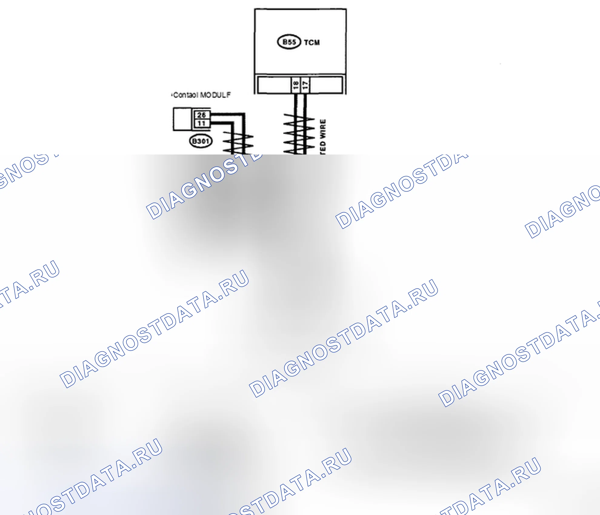 Рис. 447: Схема связи расшифровка кода ошибки P1718 CAN. Subaru Impreza WRX GD/GG рестайлинг 2