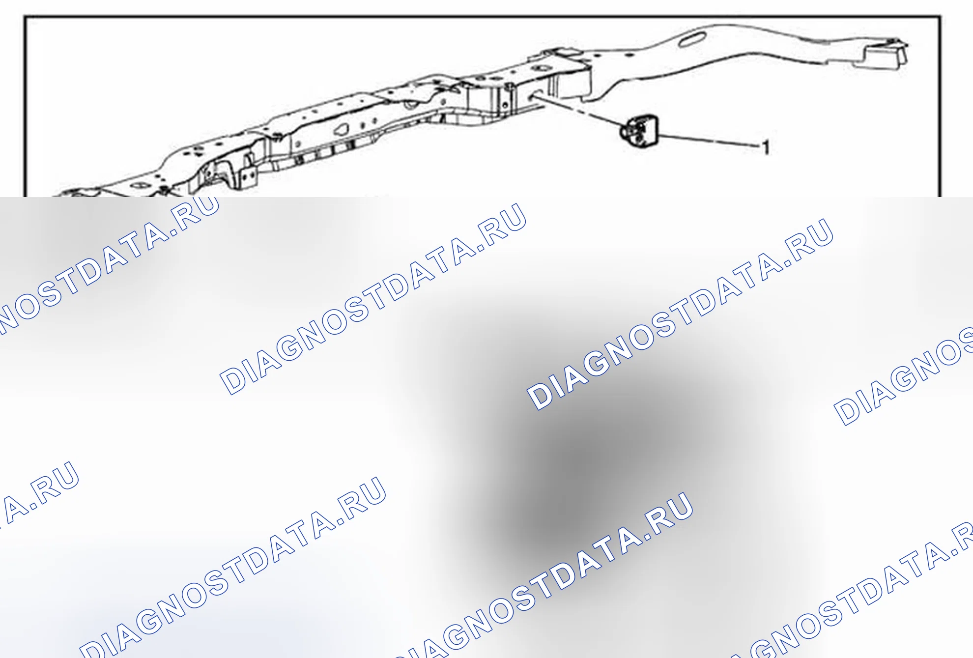 Рис. 11: Замена датчика распознавания переднего надувного ограничителя (Trax). Buick Encore I