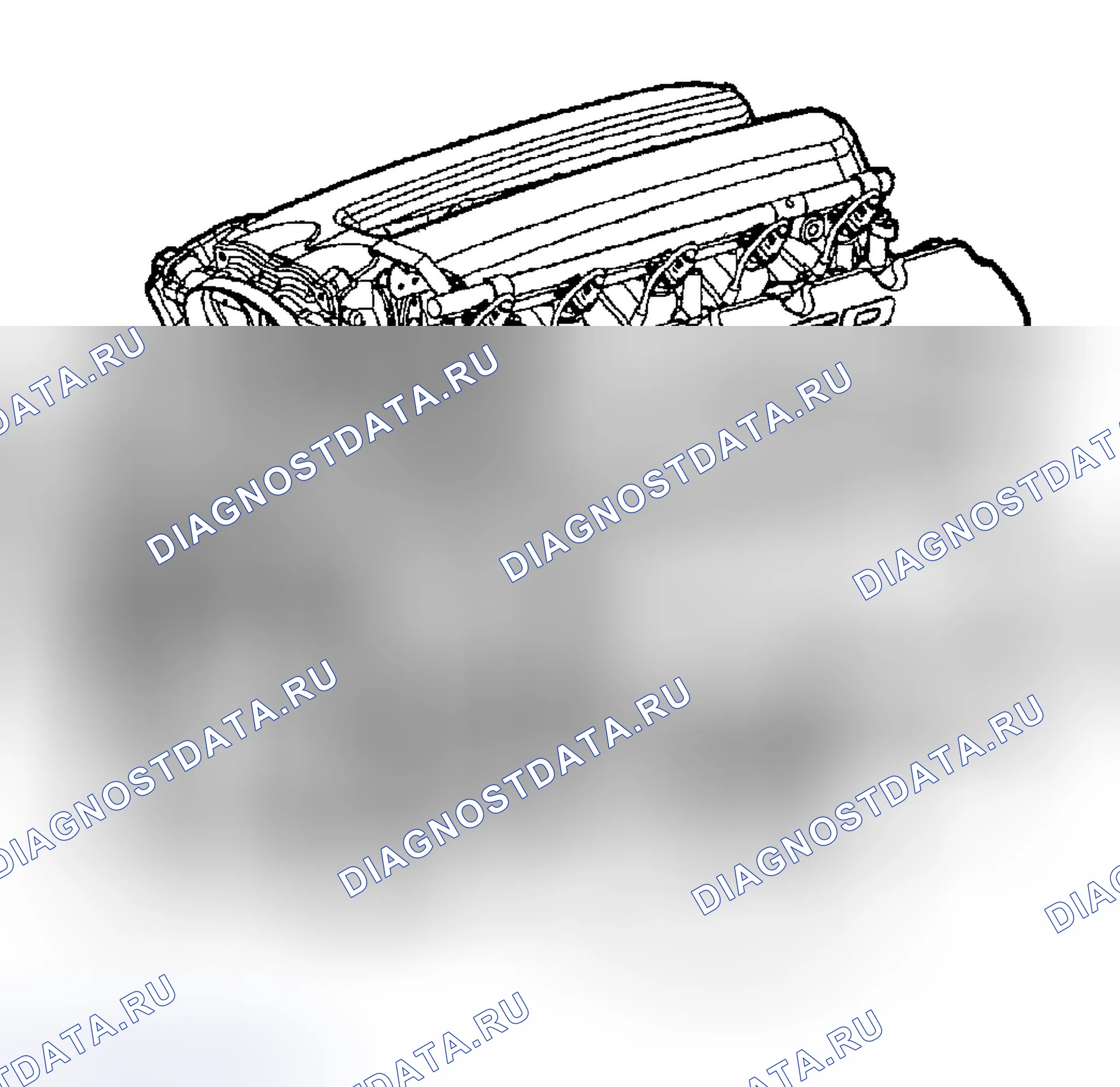 Рис. 554: ОПИСАНИЕ механической части двигателя. Dodge Pickup R1500 