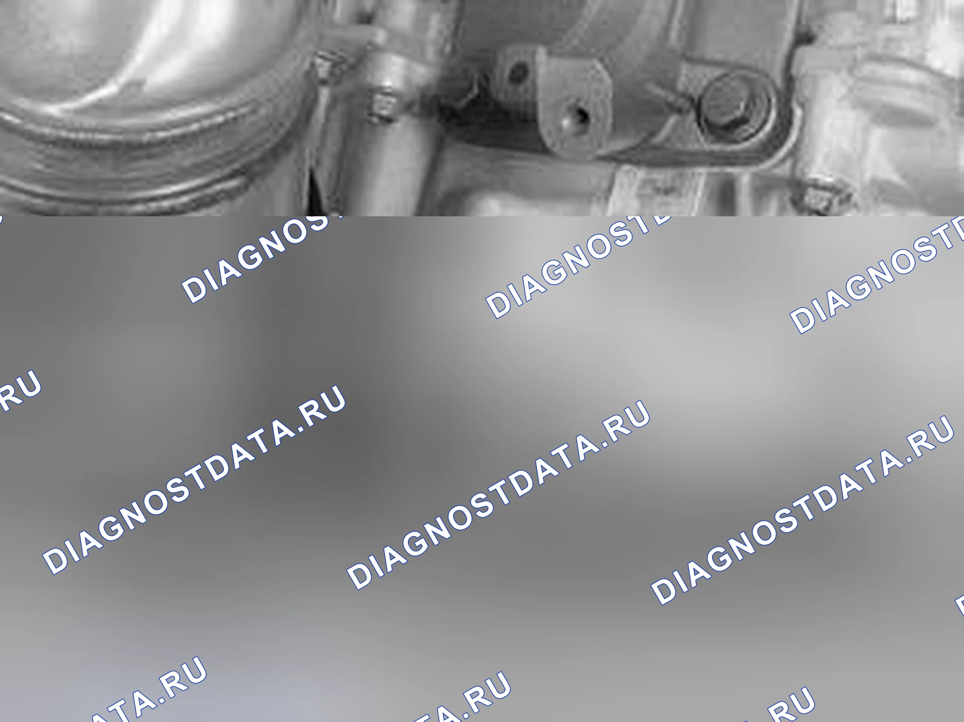 Рис. 103: ДЕМОНТАЖ ВЫПУСКНОГО КОЛЛЕКТОРА, ЦИЛИНДРОВ 2, 4, 6 И 8 (БЛОК 2). Volvo XC90 I рестайлинг